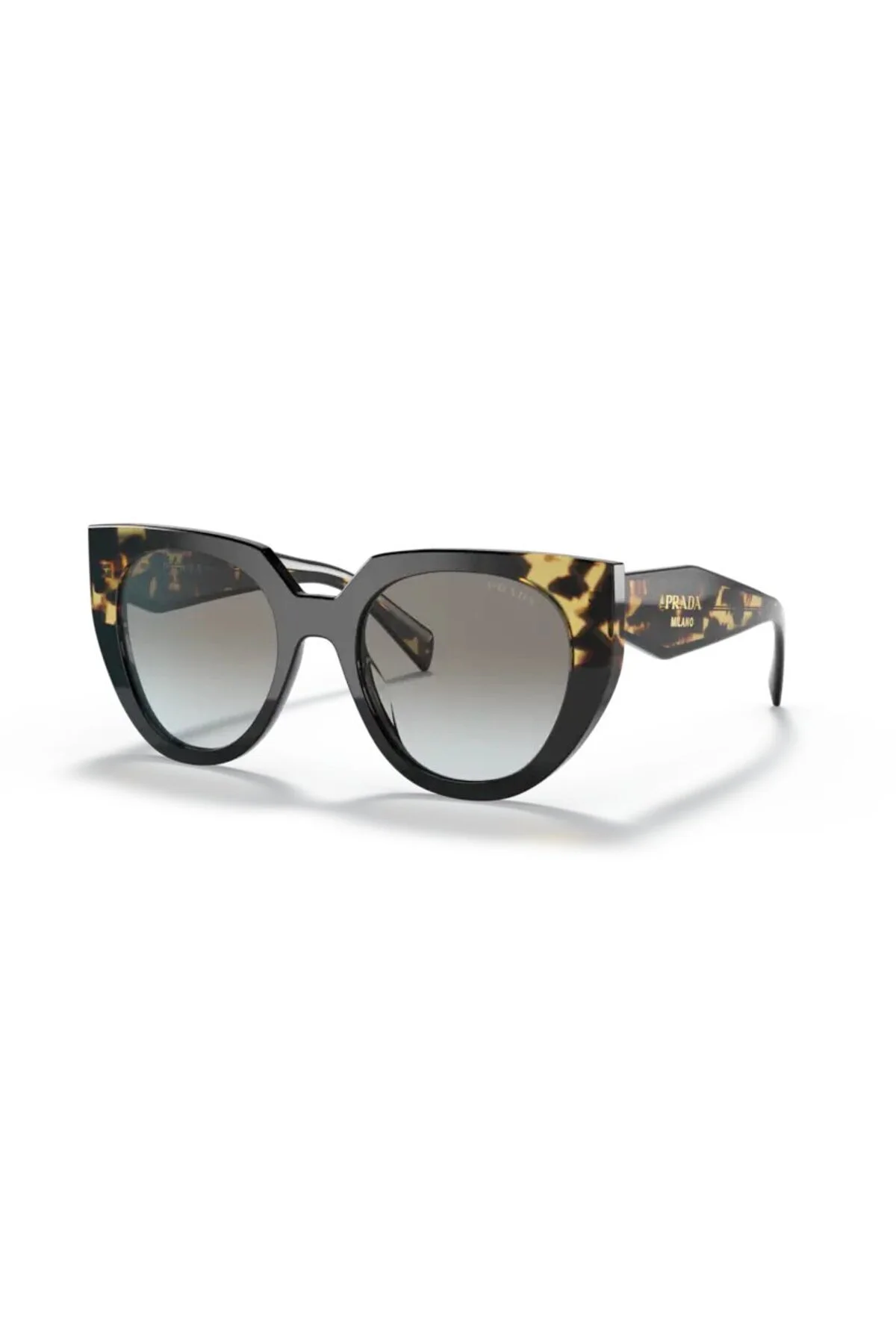 عینک زنانه آفتابی پرادا (Prada) مدل PR14WS 3890A7 52 با فریم هندسی قهوه‌ای Prada