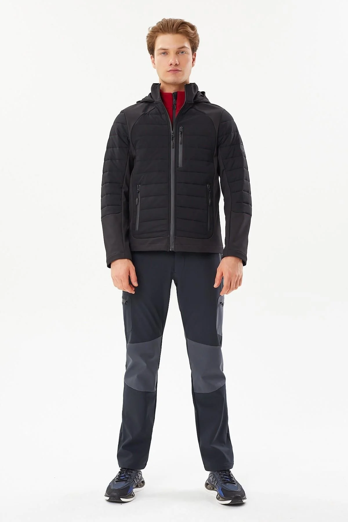 2411137 مانتو مردانه SOFTSHELL مشکی Exuma