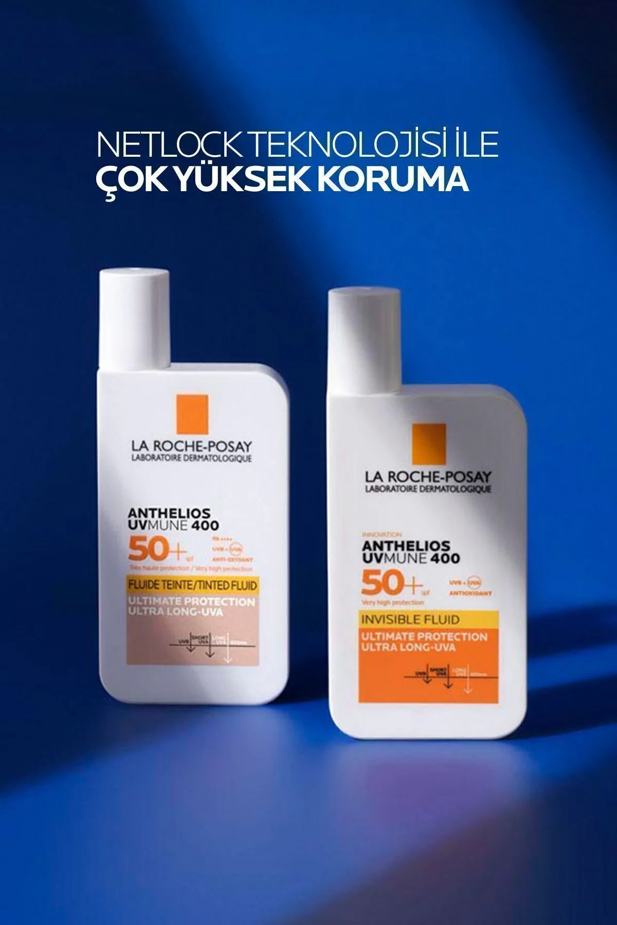 کرم ضد آفتاب صورت مناسب برای همه انواع پوست مجموعه مراقبت از صورت: ANTEHLIOS UVMUNE FLUID SUN CREAM SPF50+ 50ML X2 La Roche Posay