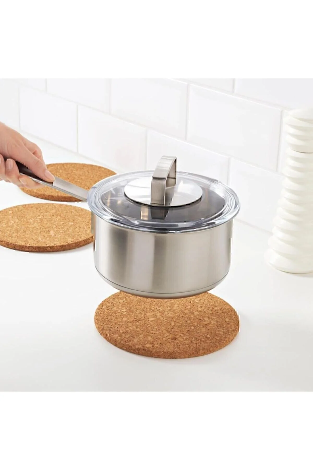 زیر قابلمه‌ای زرد قابلمه ای Heat Nihale Mushroom Pan Teapot Line 1 قطعه  IKEA