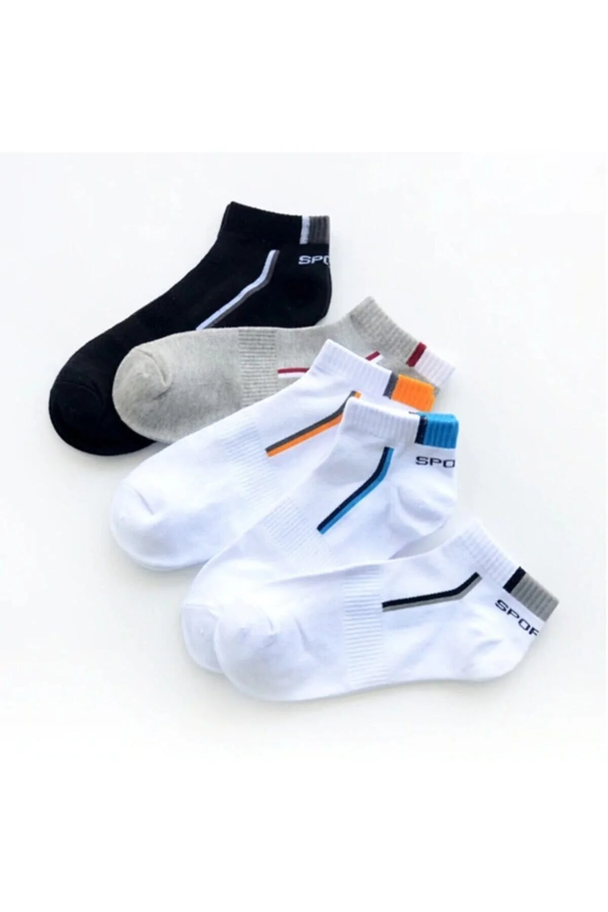 جوراب یونیسکس 5 تکه کفش ورزشی رنگارنگ فوق العاده راحت BGK