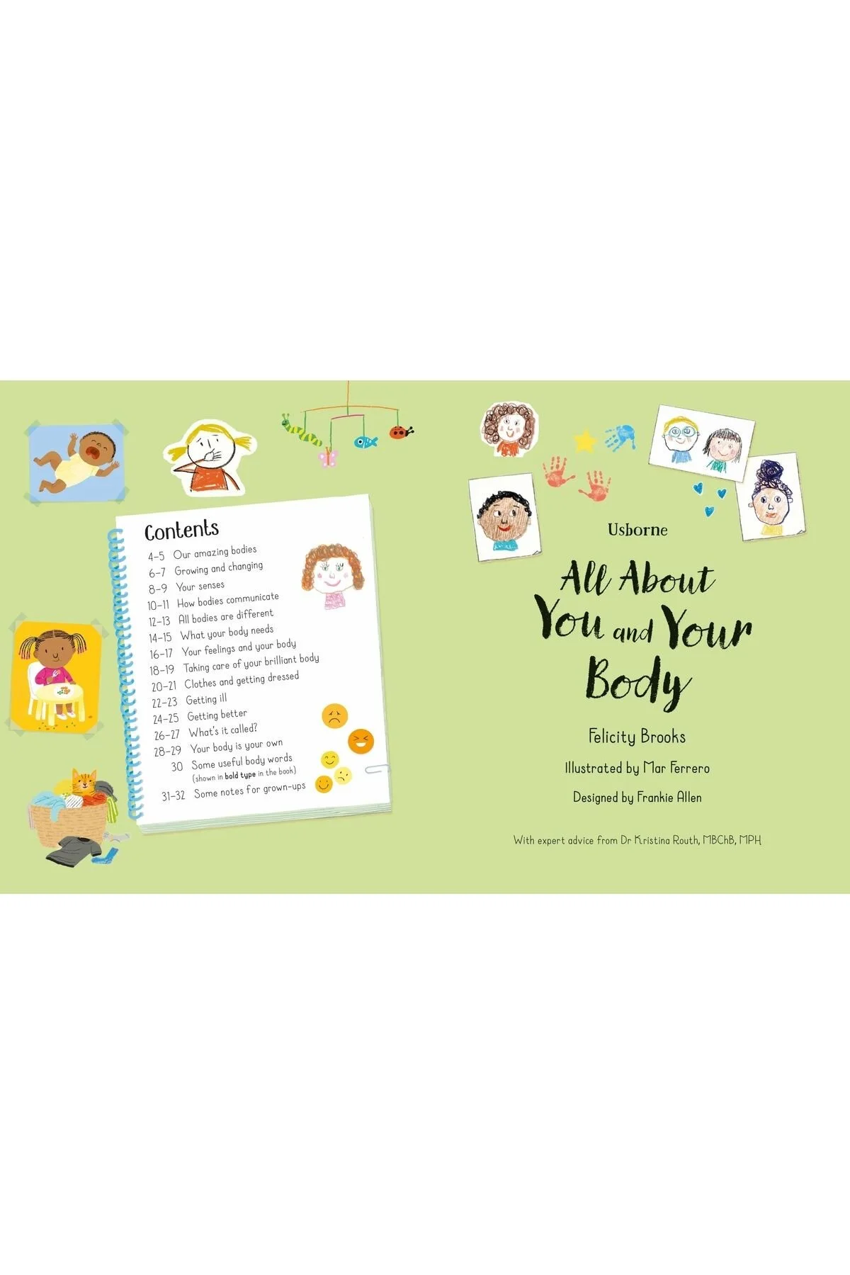 کتاب های کودک به زبان خارجی همه چیز در مورد شما و بدن Usborne