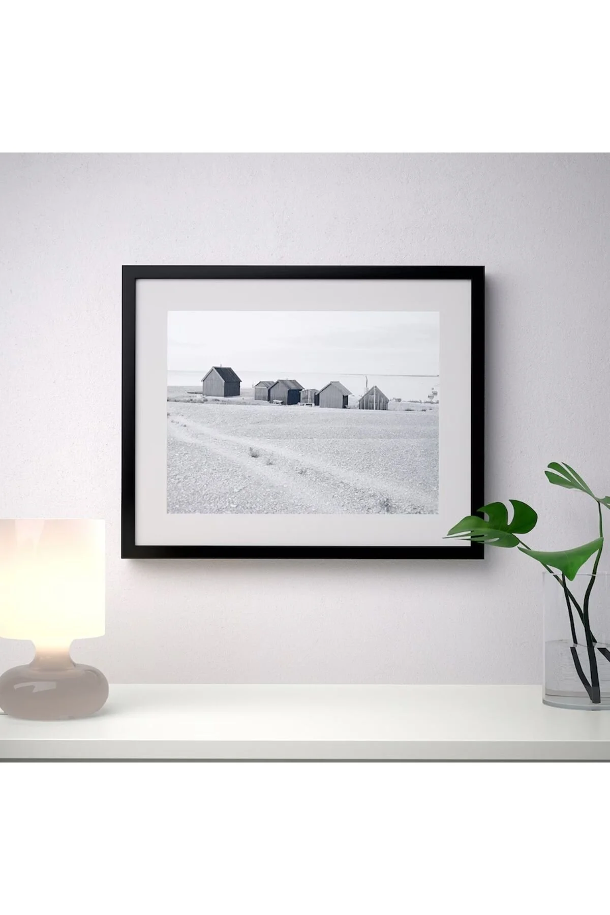 قاب عکس مشکی Ribba 40X50 سانتی متر چوبی لبه ضخیم سیاه و سفید IKEA