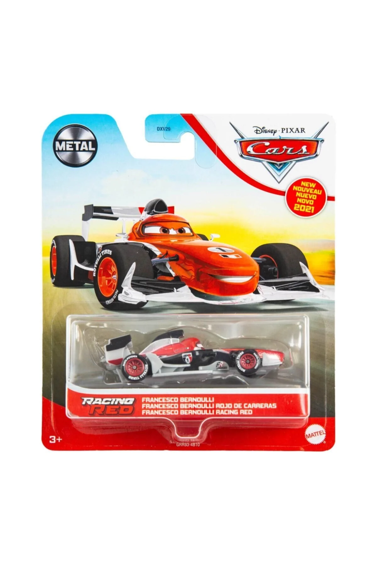ماشین اسباب بازی وسایل نقلیه تک شخصیت DXV29 GRR93 فرانچسکو برنولی Cars
