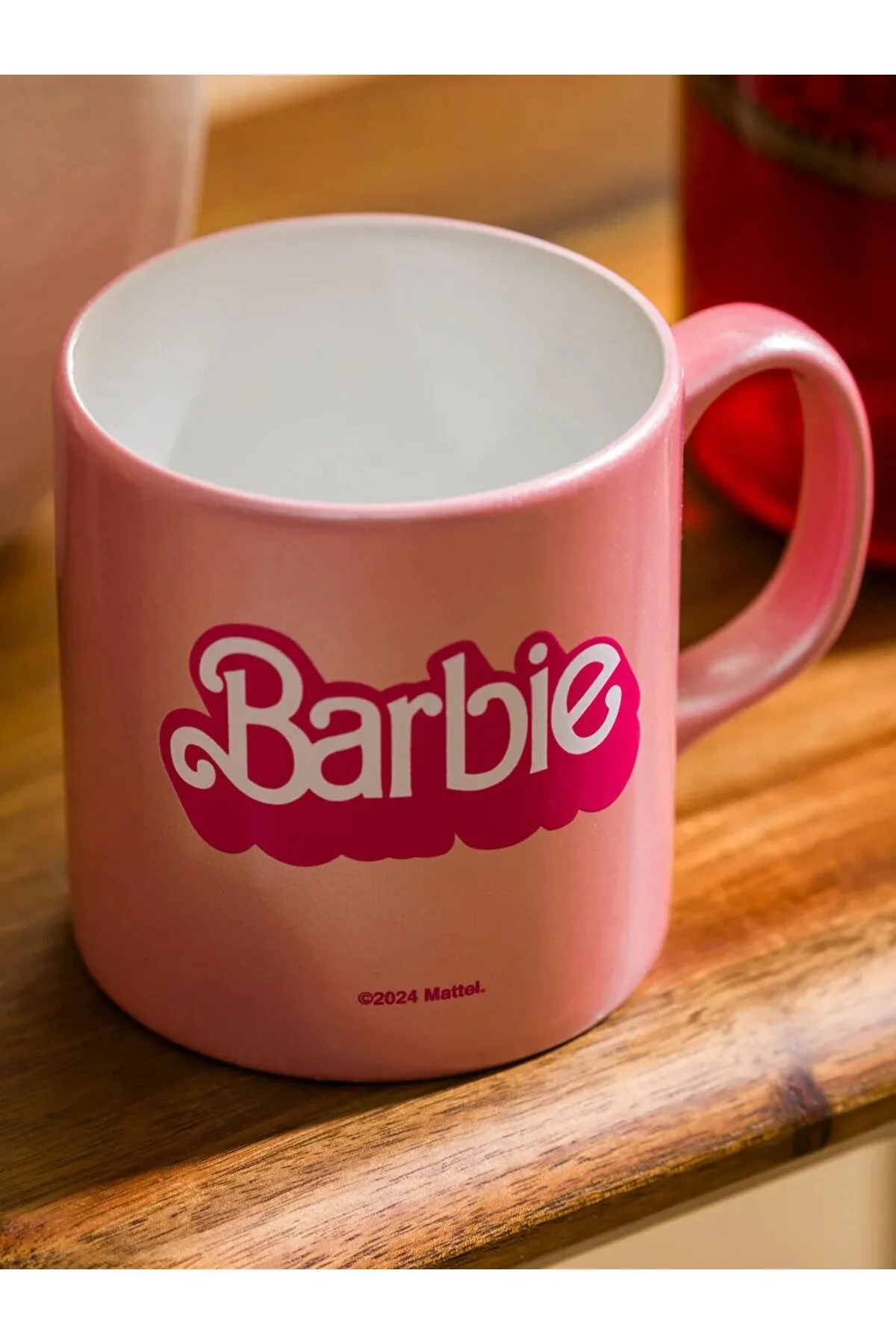 ماگ صورتی فنجان Lcw Home Barbie Cup سرامیکی چاپ 320 میل LC Waikiki