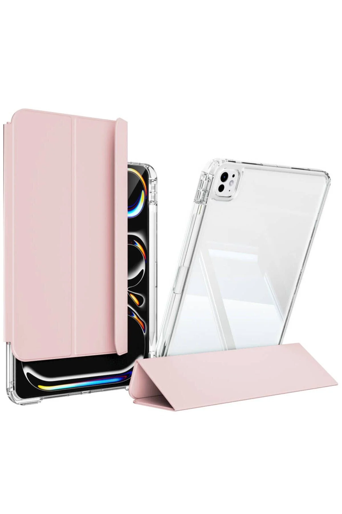 کاور تبلت قاب سازگار 13 اینچی IPAD PRO M4 2024 با محفظه قلم شارژی مغناطیسی و حالت خواب هوشمند قابل جدا شدن m.tk moveteck