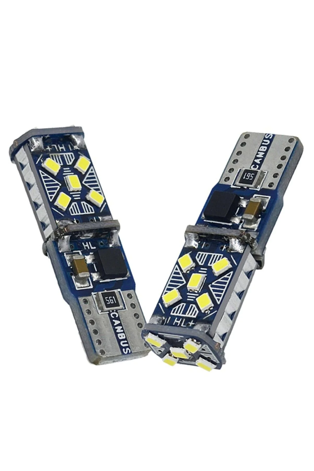 لامپ خودرو سفید LED تزئینی T10 20SMD CANBUS12 18V DOUBLE LAAM864 Space