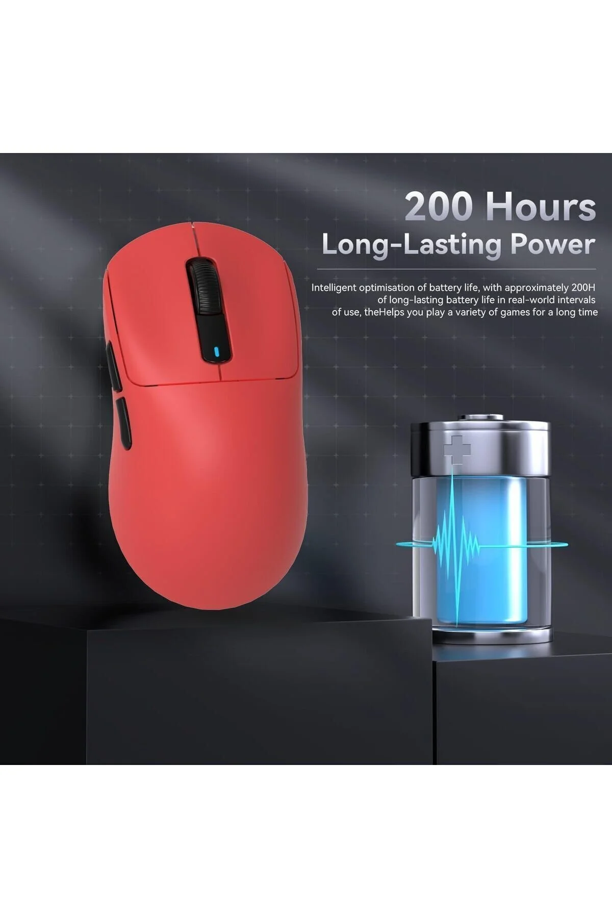 ماوس مخصوص بازی X3 PRO SUPERLIGHT HERTZ WIRELESS PLAYER MOUSE PAW3395 نوار گرفتن و هدیه SKATEZ یدکی Attack Shark