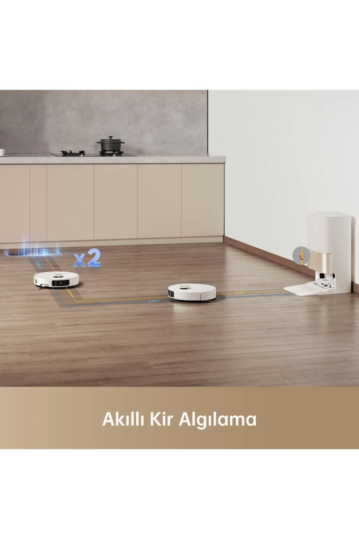 جاروبرقی رباتیک سفید X40 قابل جابجایی و بوت پوتین 12.000 PA مکیدن قدرت Dreame