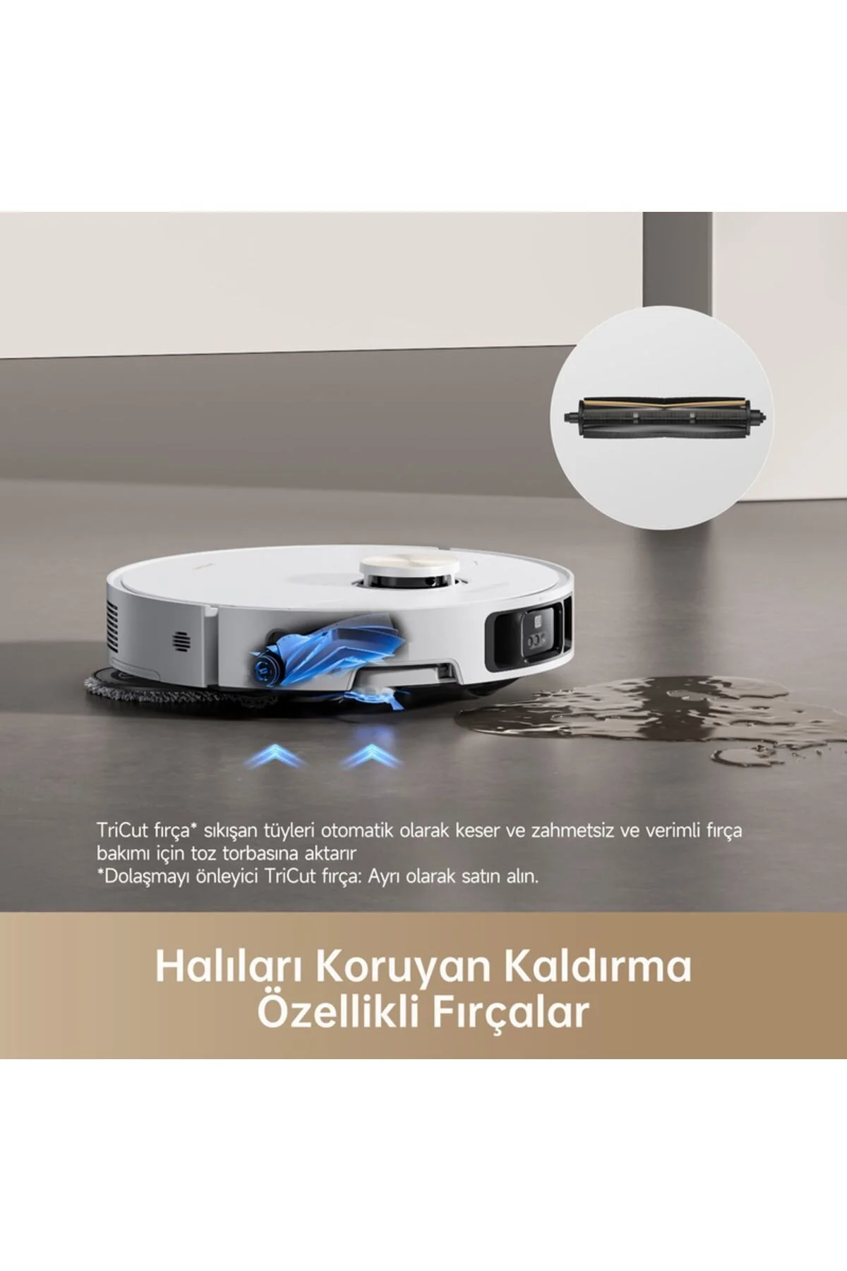جاروبرقی رباتیک سفید X40 قابل جابجایی و بوت پوتین 12.000 PA مکیدن قدرت Dreame