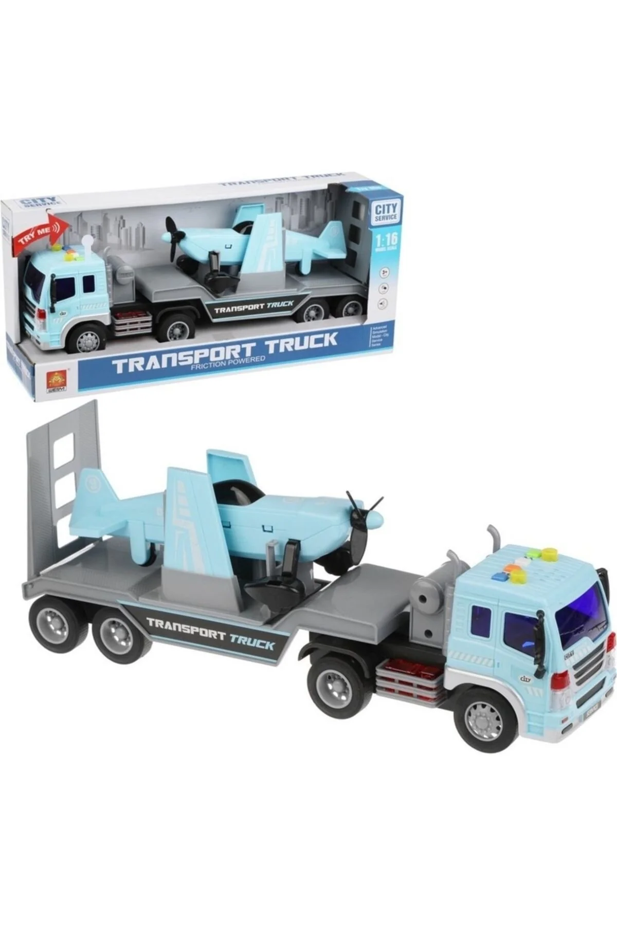 ماشین اسباب بازی TIR 1:16 TOY AIRCRAFT CAR scntoys