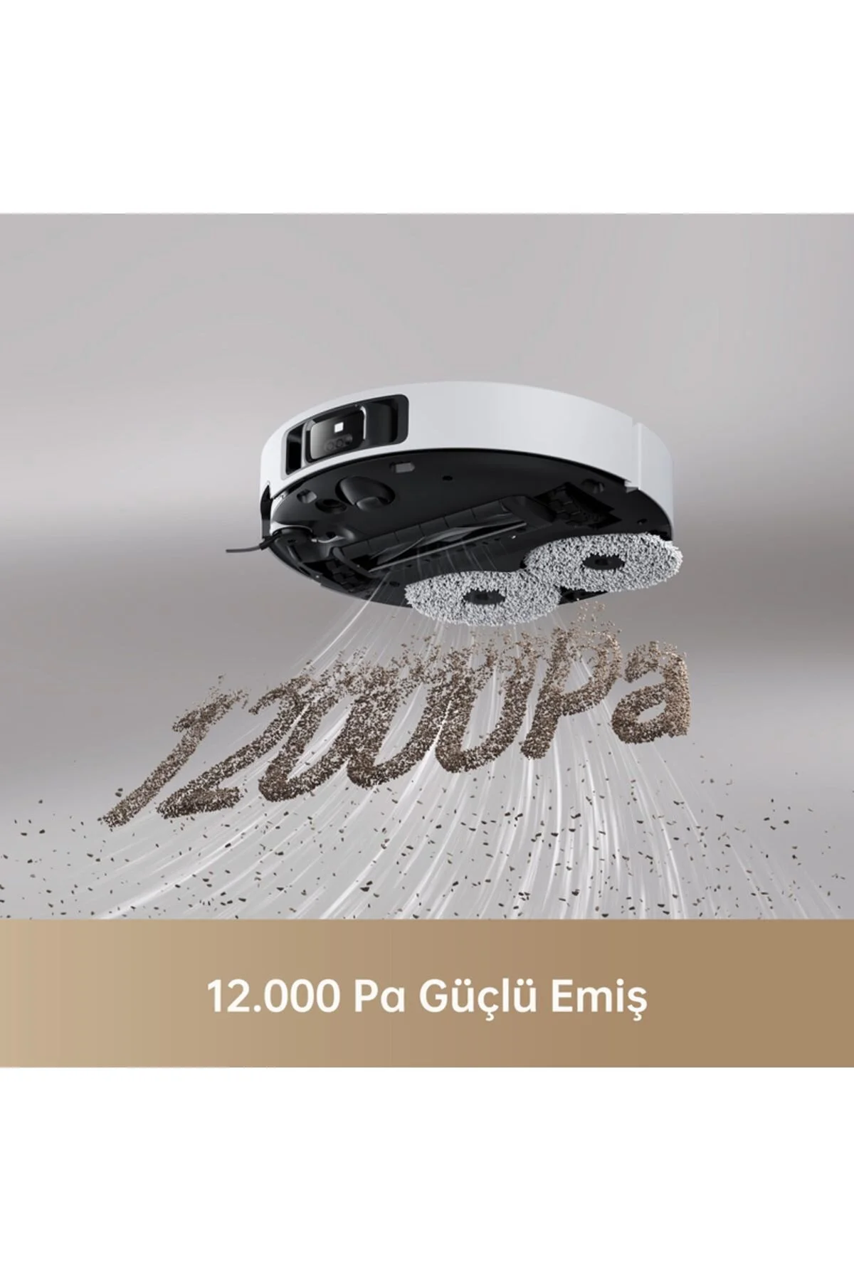 جاروبرقی رباتیک سفید X40 قابل جابجایی و بوت پوتین 12.000 PA مکیدن قدرت Dreame