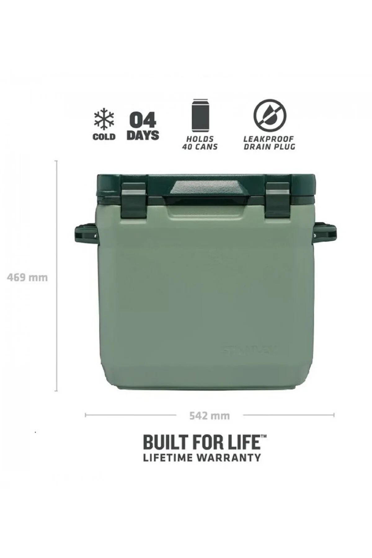 یخدان و کولر کمپ خنک کننده هوای سرد برای روزها 28.3 لیتر 30QT 10 01936 062 استنلی Stanley