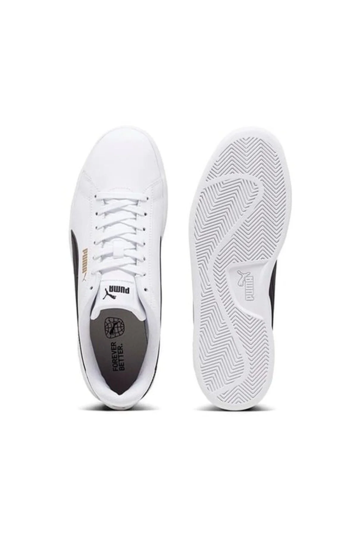کفش مردانه زنانه یونیسکس Smash 30 L ورزشی و سفیدسیاهطلایی پوما Puma