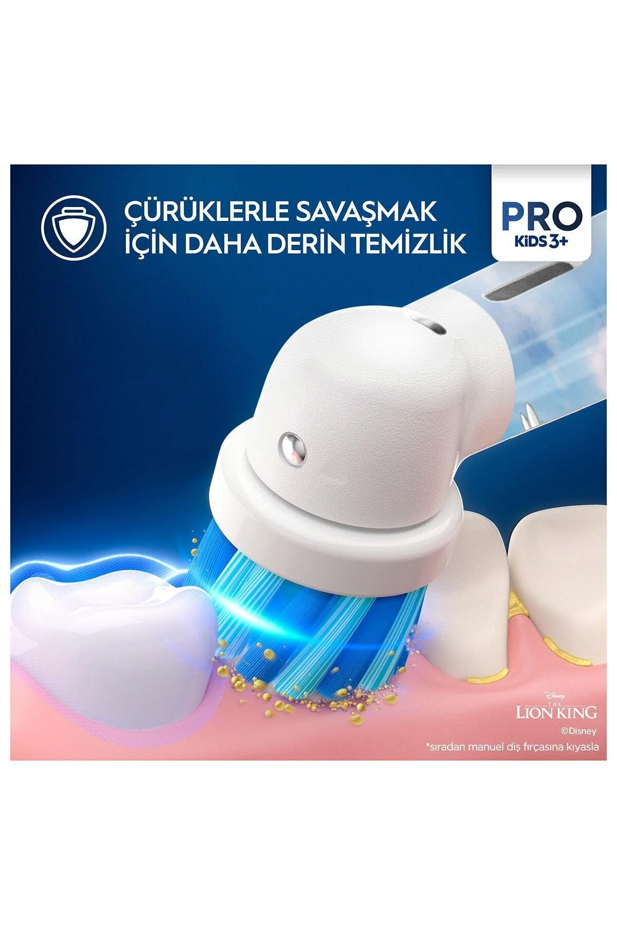 مسواک شارژی برقی بچه های حرفه ای پادشاه شیر را شارژ کردند  Oral-B