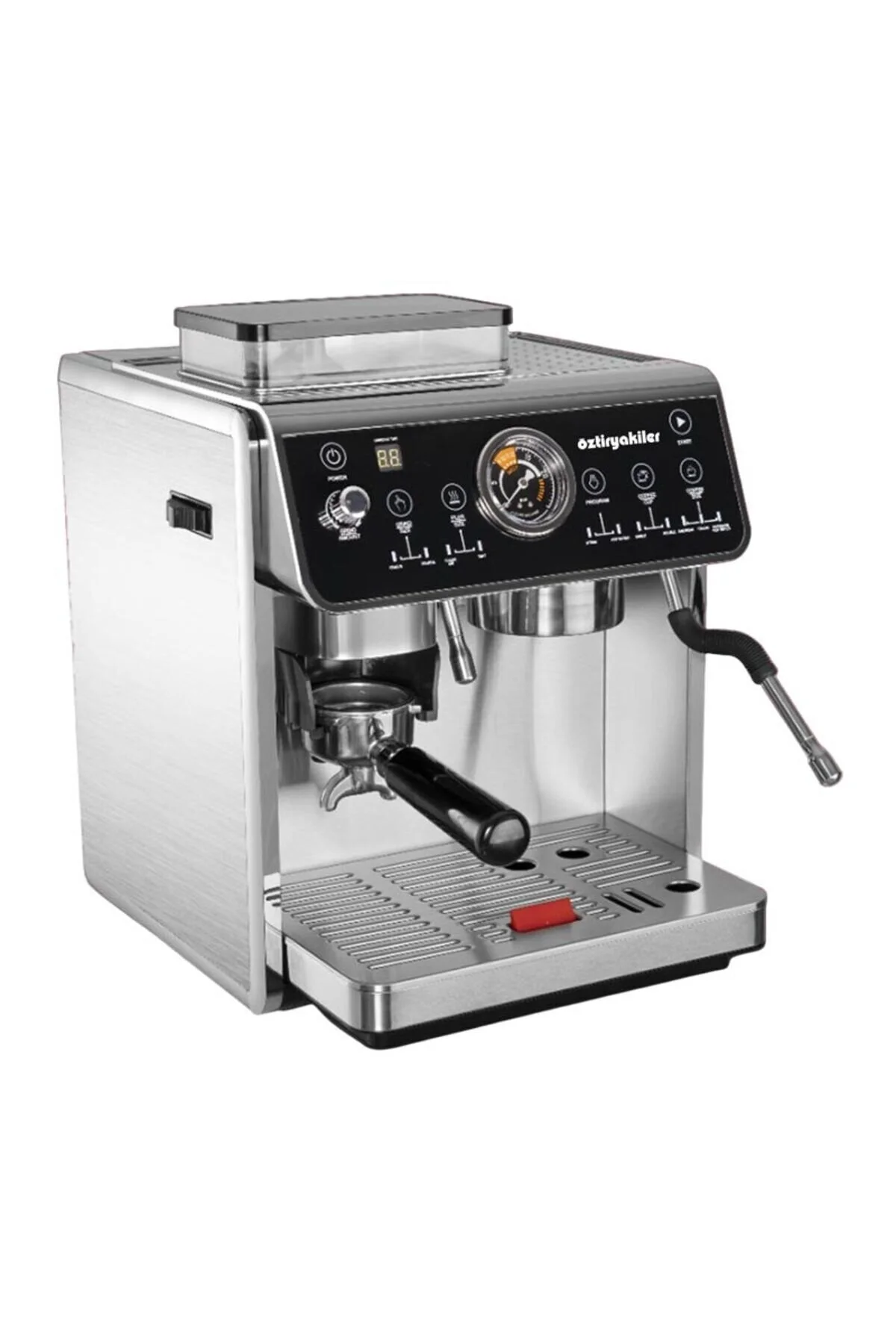 دستگاه اسپرسو و کاپوچینو قهوه ساز MINI BARISTA 2800 W شامل آسیاب مخزن آب 2.7 لیتری اورجینال Genel Markalar