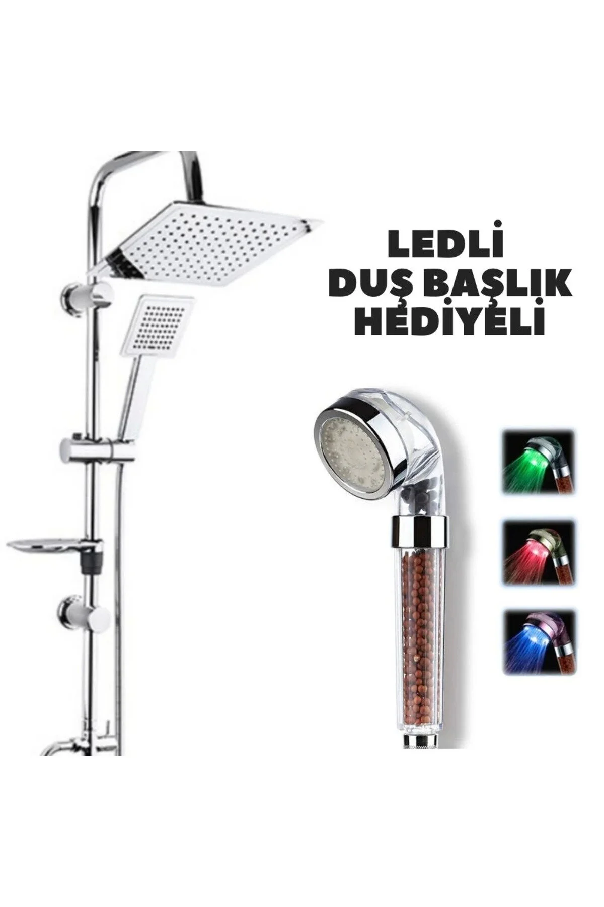 سیستم دوش ست ربات حمام بارانی سر LED هدیه Epilons