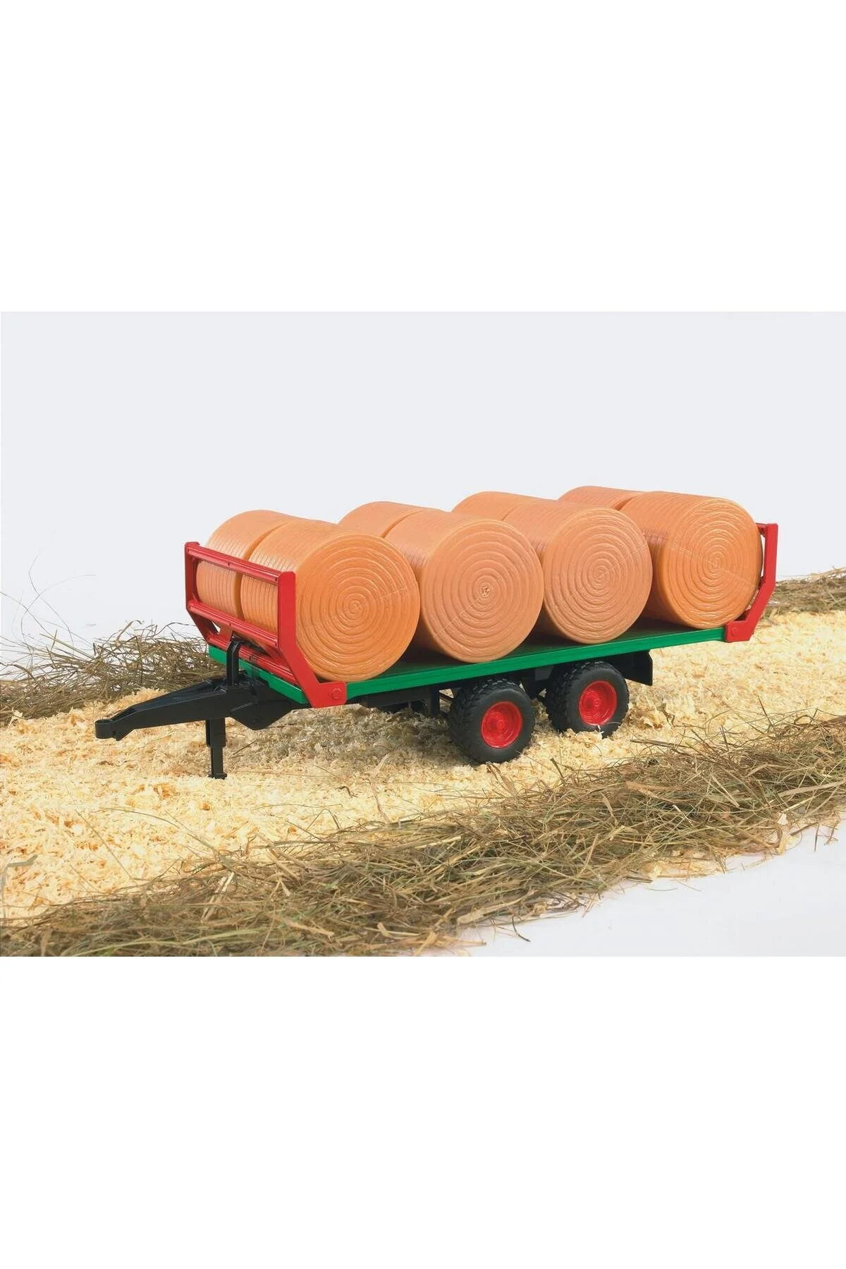 ماشین اسباب بازی MUARTSHOP مدل مقیاس تریلر حمل و نقل SALI BALYALI GREEN 871301 Bruder