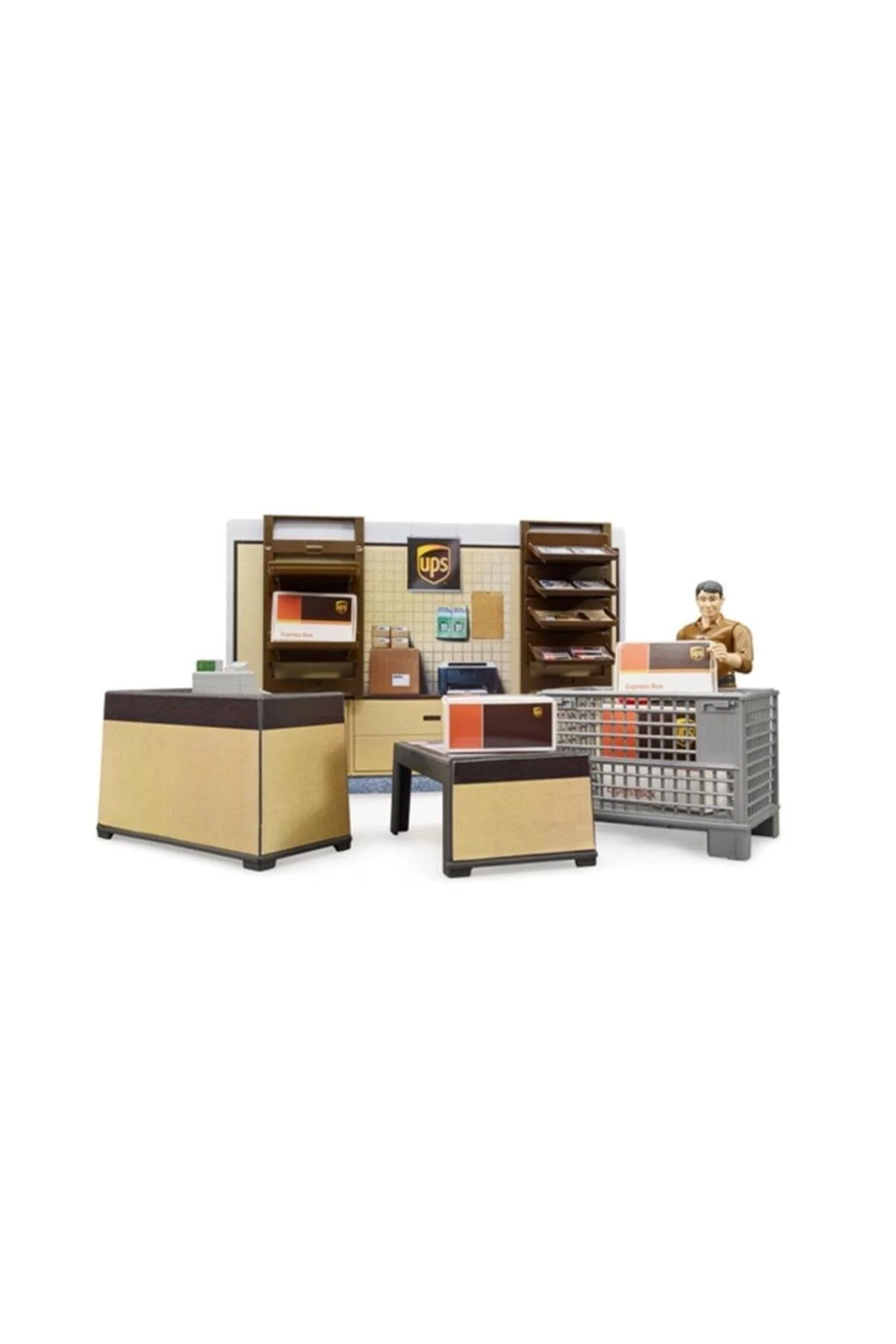 ماشین اسباب بازی UPS CARGO CENTER BR62250 اورجینال Bruder