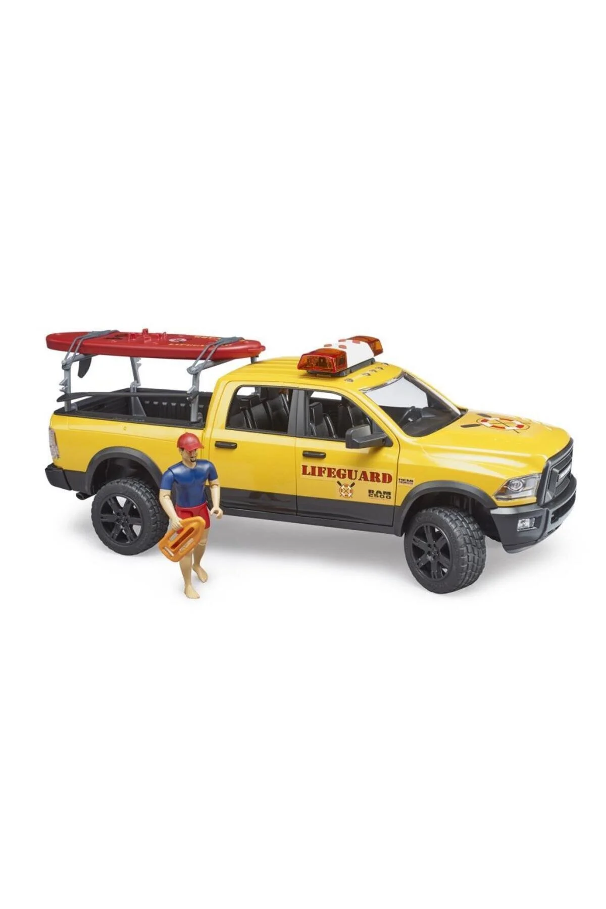 ماشین اسباب بازی وسیله نقلیه RAM CANKURTARAN FIGURE & SURF BOARD BR02506 Bruder