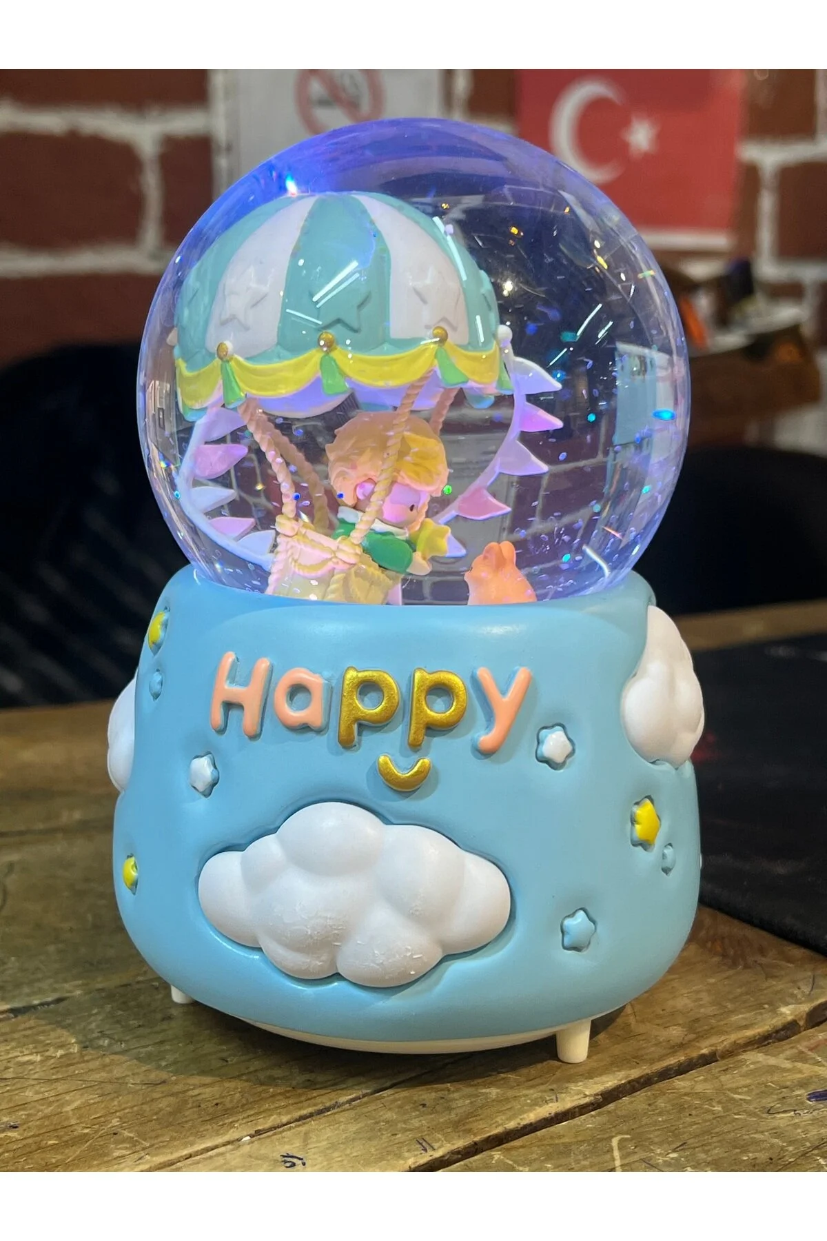 گوی برفی سایز مگا SNOW GLOBE شازده کوچولو برف پاشی تمام اتوماتیک با نور موسیقی از ترکیه nesever store