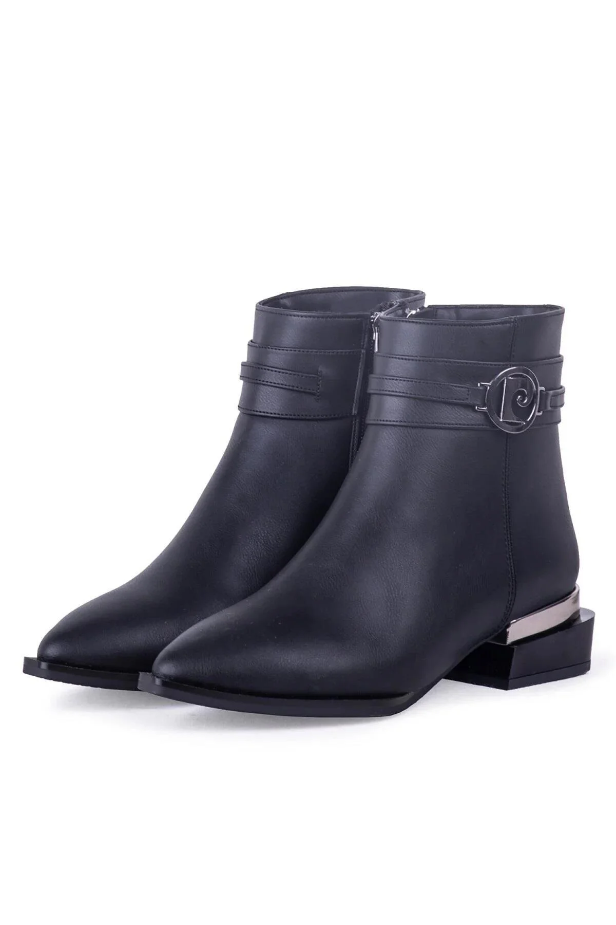 بوت پوتین زنانه پاشنه مربع Zippered پیر کاردین Pierre Cardin