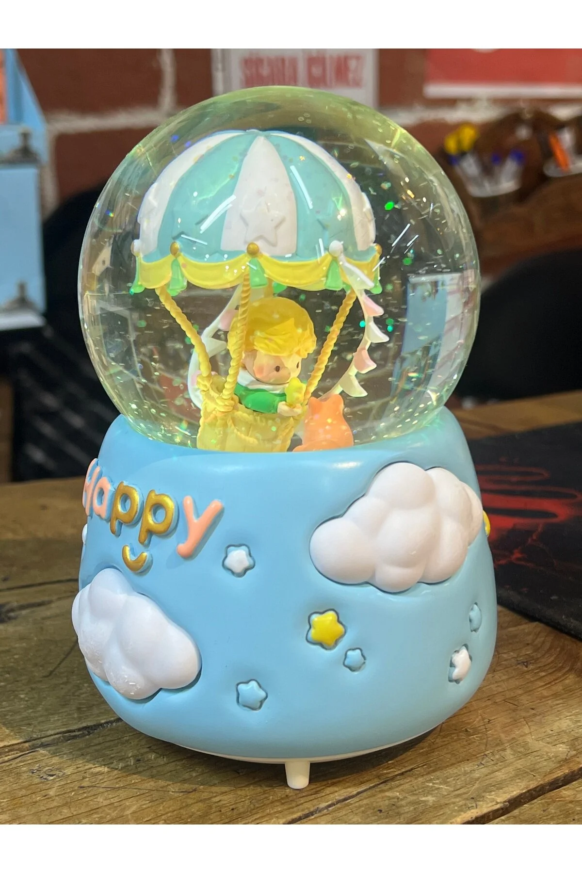 گوی برفی سایز مگا SNOW GLOBE شازده کوچولو برف پاشی تمام اتوماتیک با نور موسیقی از ترکیه nesever store