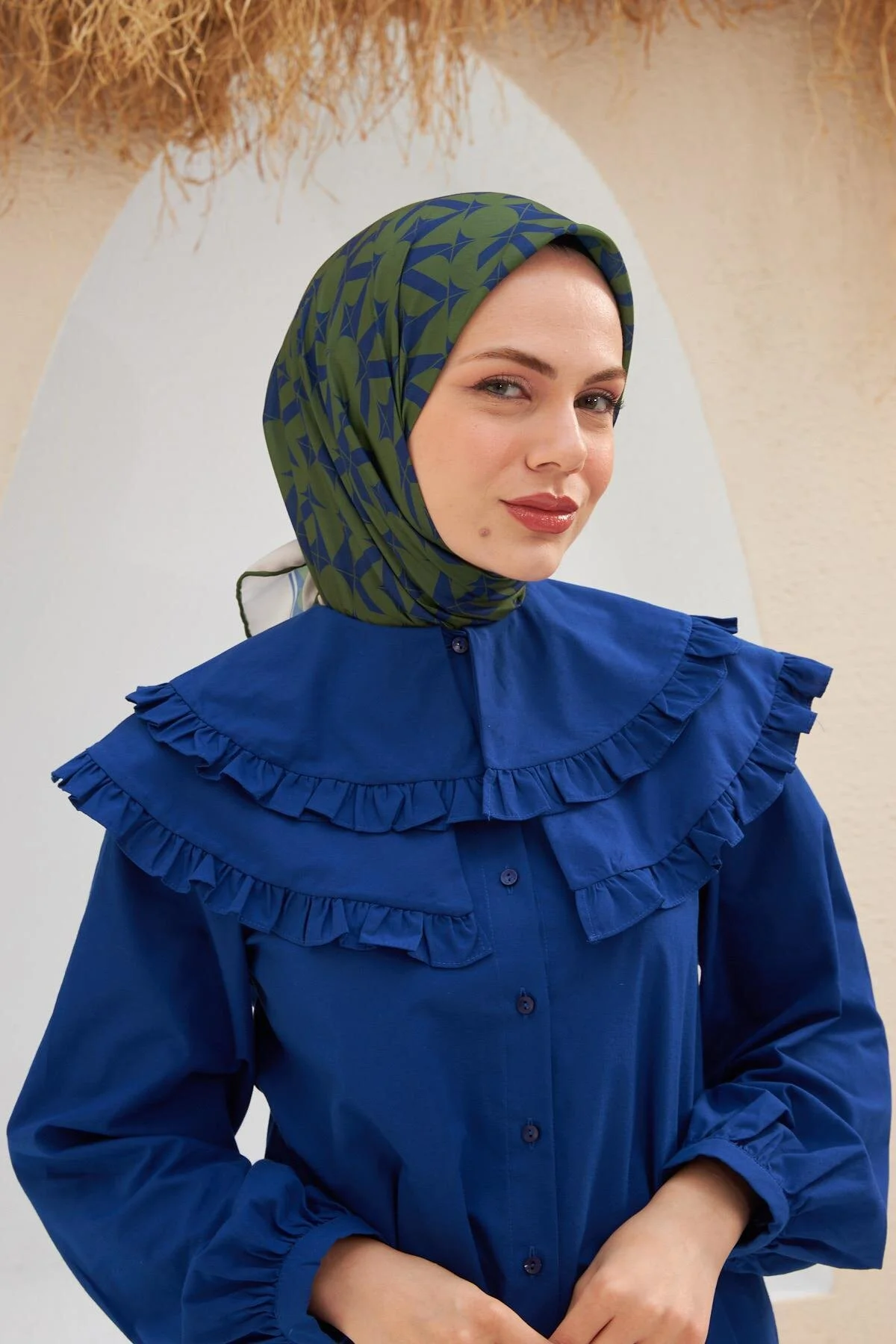 روسری سبز ̇ EVA الگوی İpekhan