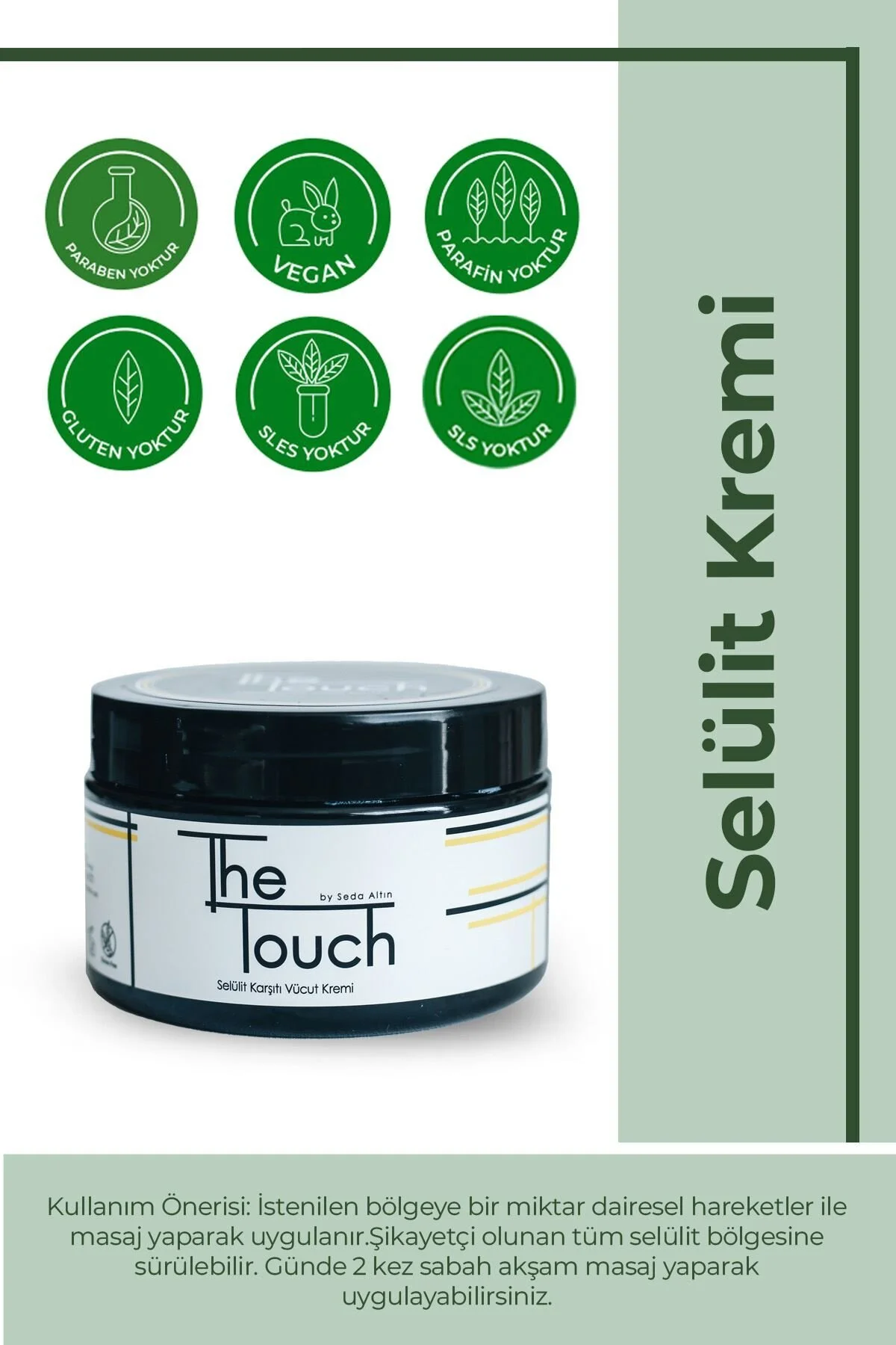 کرم سلولیت 250 میل اورجینال The Touch By Seda Altın