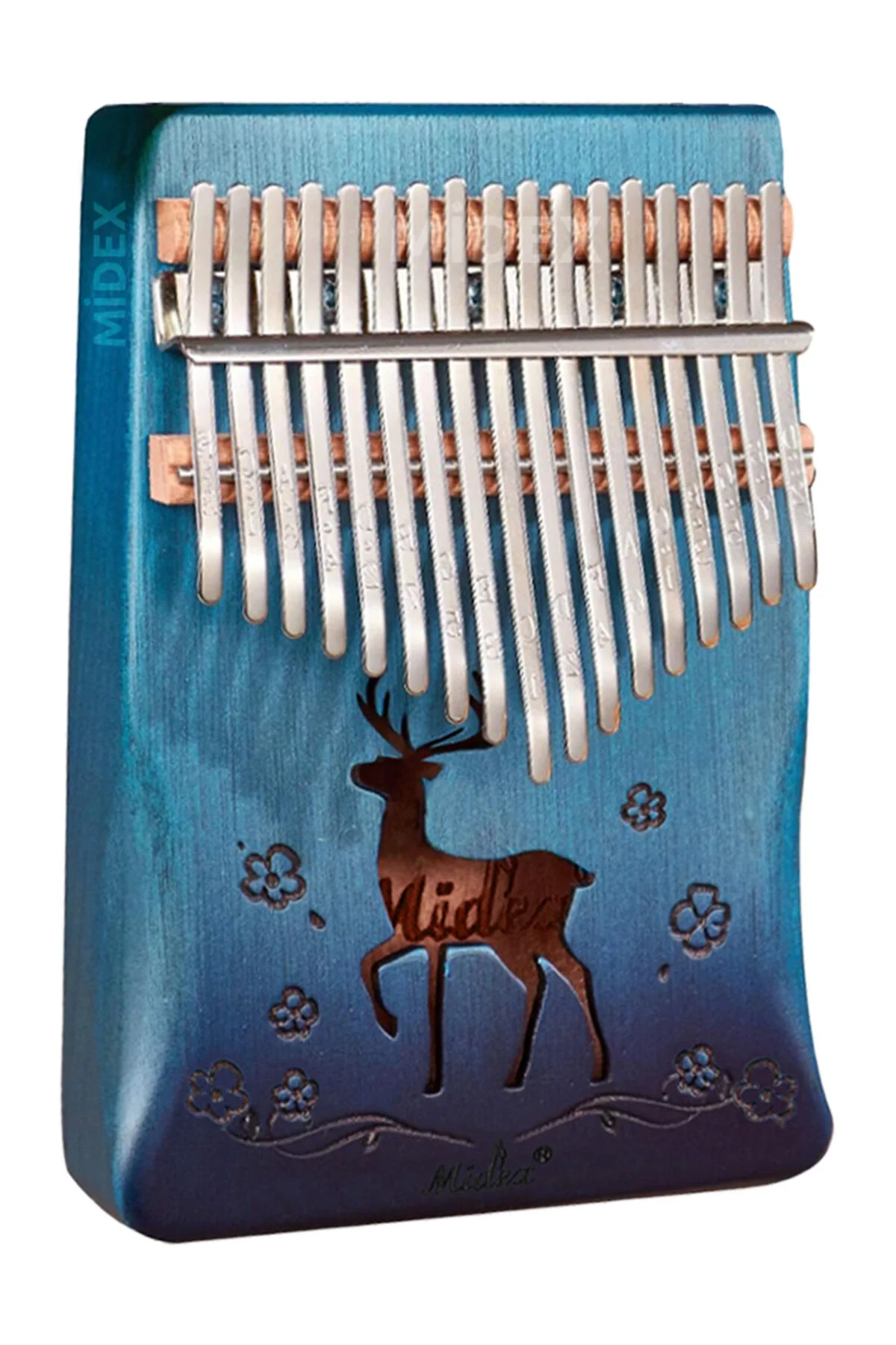 کالیمبا KLX 510 گوزن درخت واقعی الگوی KALIMBA 17 KEY Midex