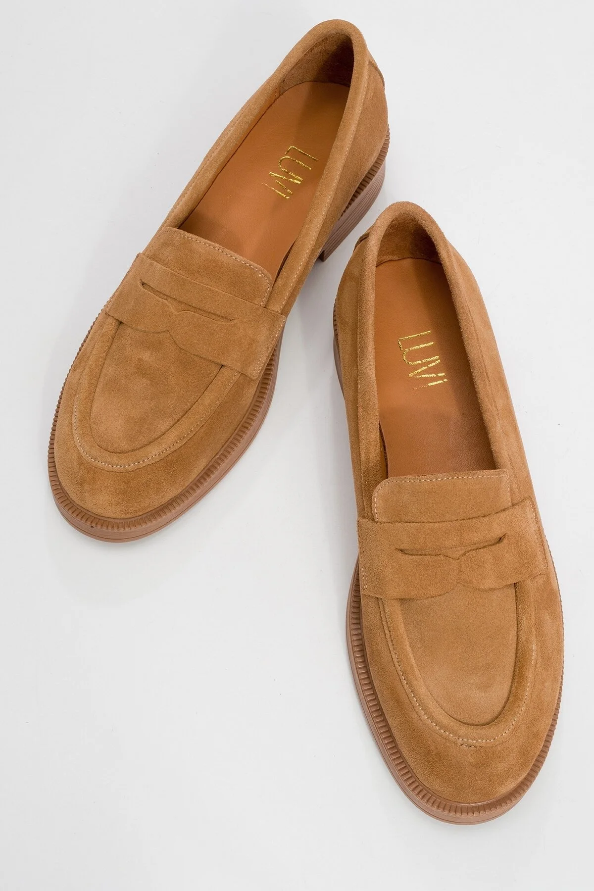 لوفر زنانه PLINE TOPRAK چرمی LOAFER کفش luvishoes