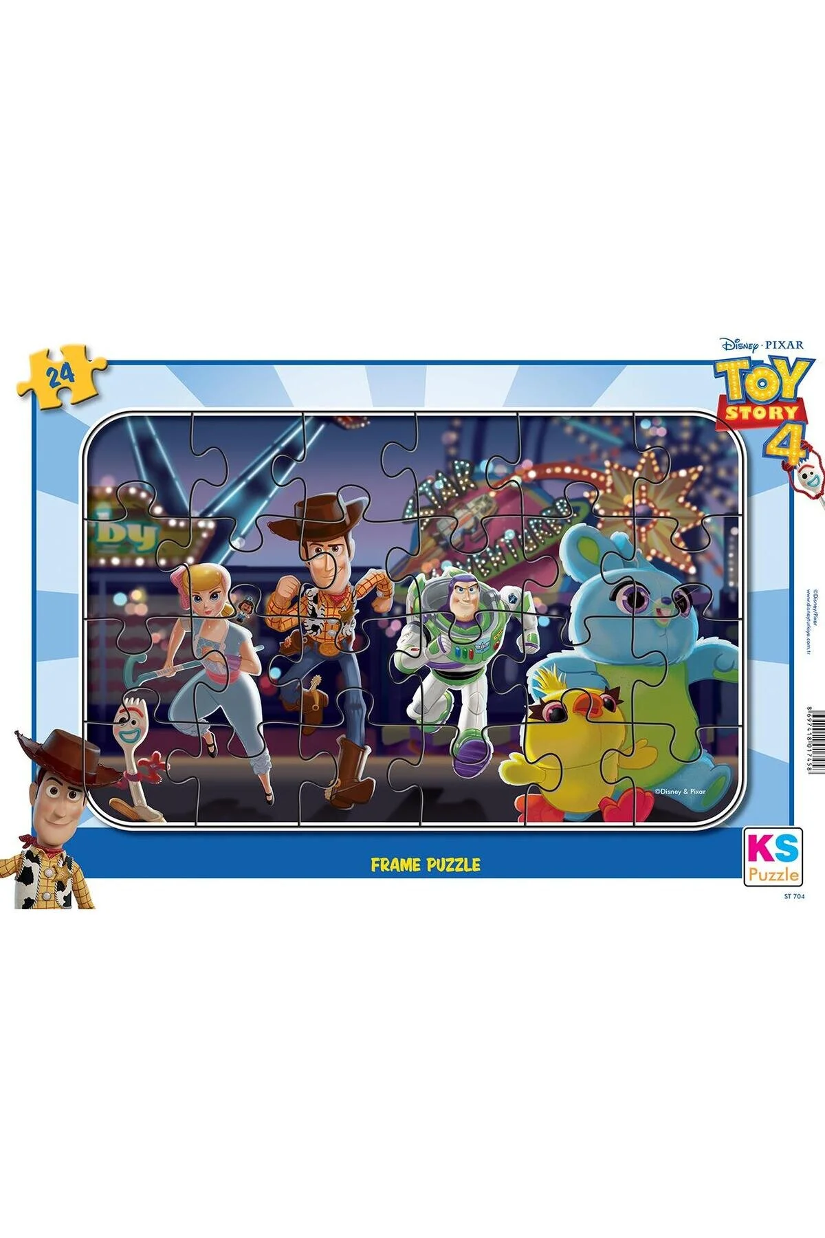 پازل اسباب بازی TOSRY 4 PUZZE 24 اورجینال Ks Games