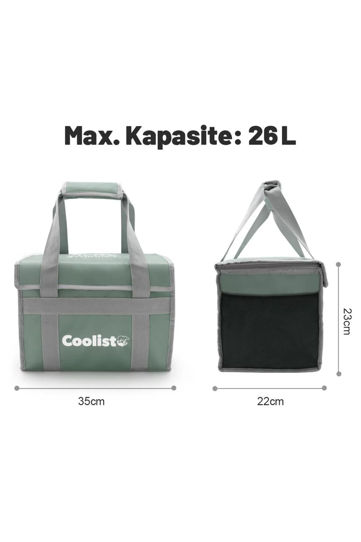 یخدان و کولر کمپ چند رنگ Cl26Lg 26 لیتری یخ پارچه تاشو Coolist