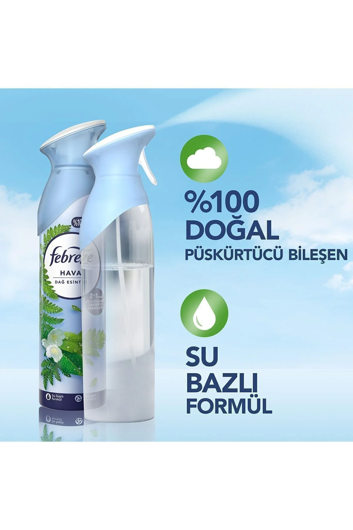بوگیر و تصفیه کننده هوا خوشبو اتاق اسپری با طراوت بوی کوهستان Est 185 میل X3 Febreze