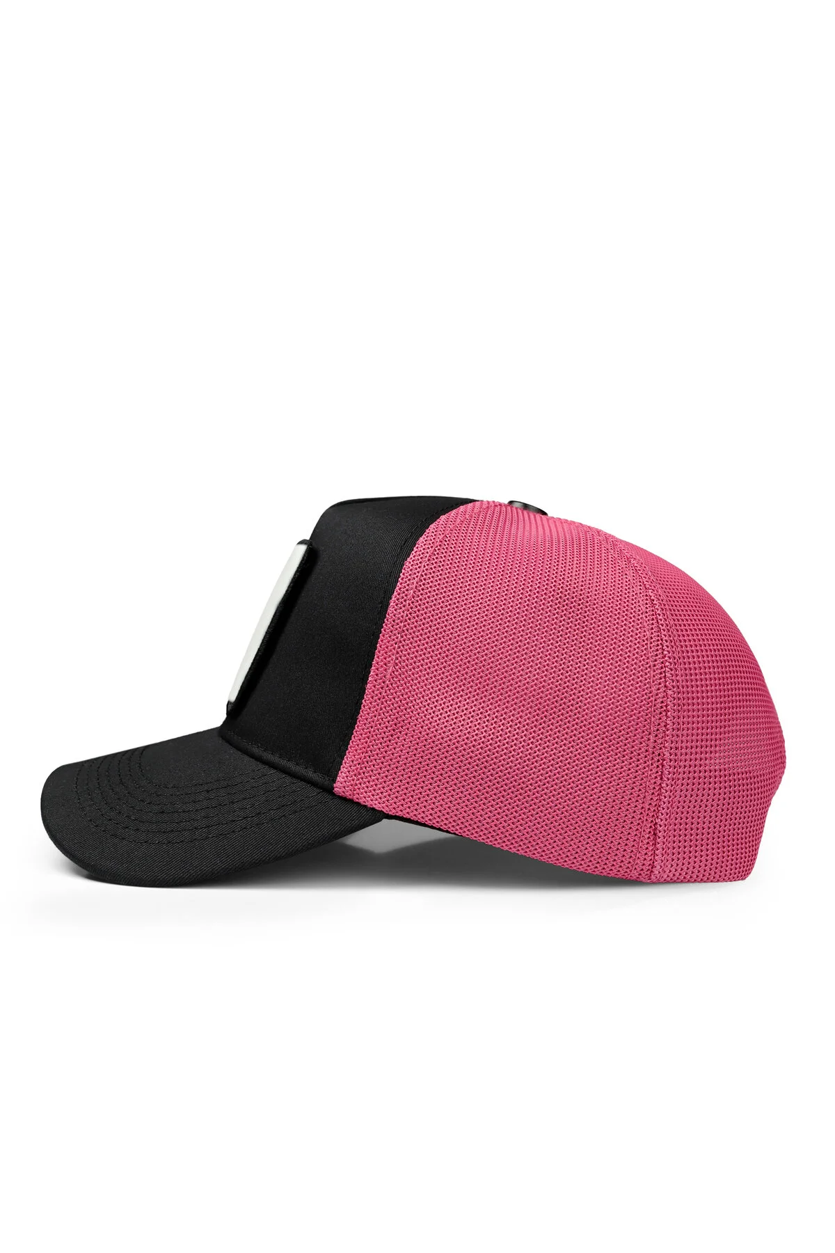 کلاه V1 Trucker Dudak مدل 2BS کلاه یونیسکس سیاه و صورتی با لوگوی خاص BlackBörk