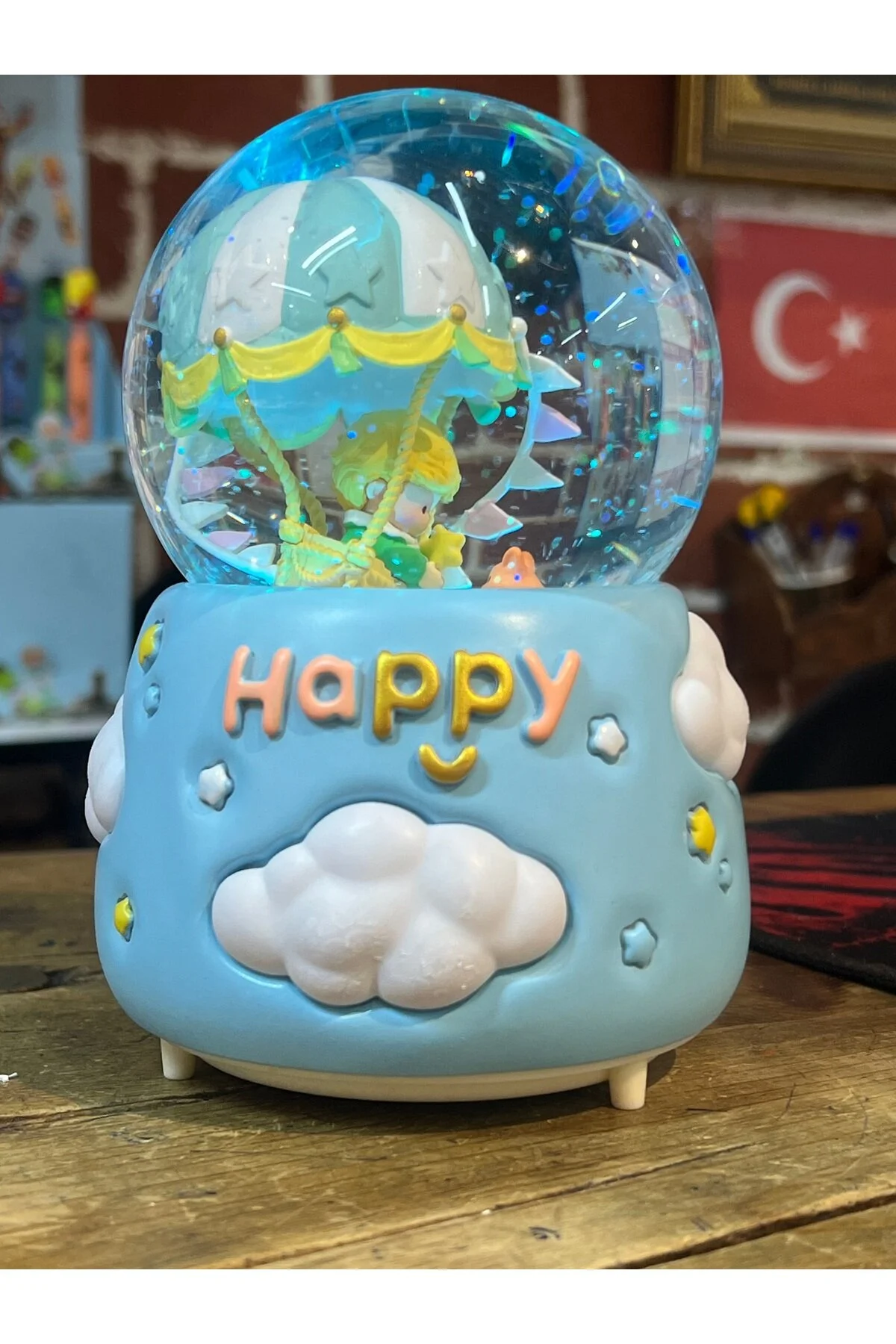 گوی برفی سایز مگا SNOW GLOBE شازده کوچولو برف پاشی تمام اتوماتیک با نور موسیقی از ترکیه nesever store