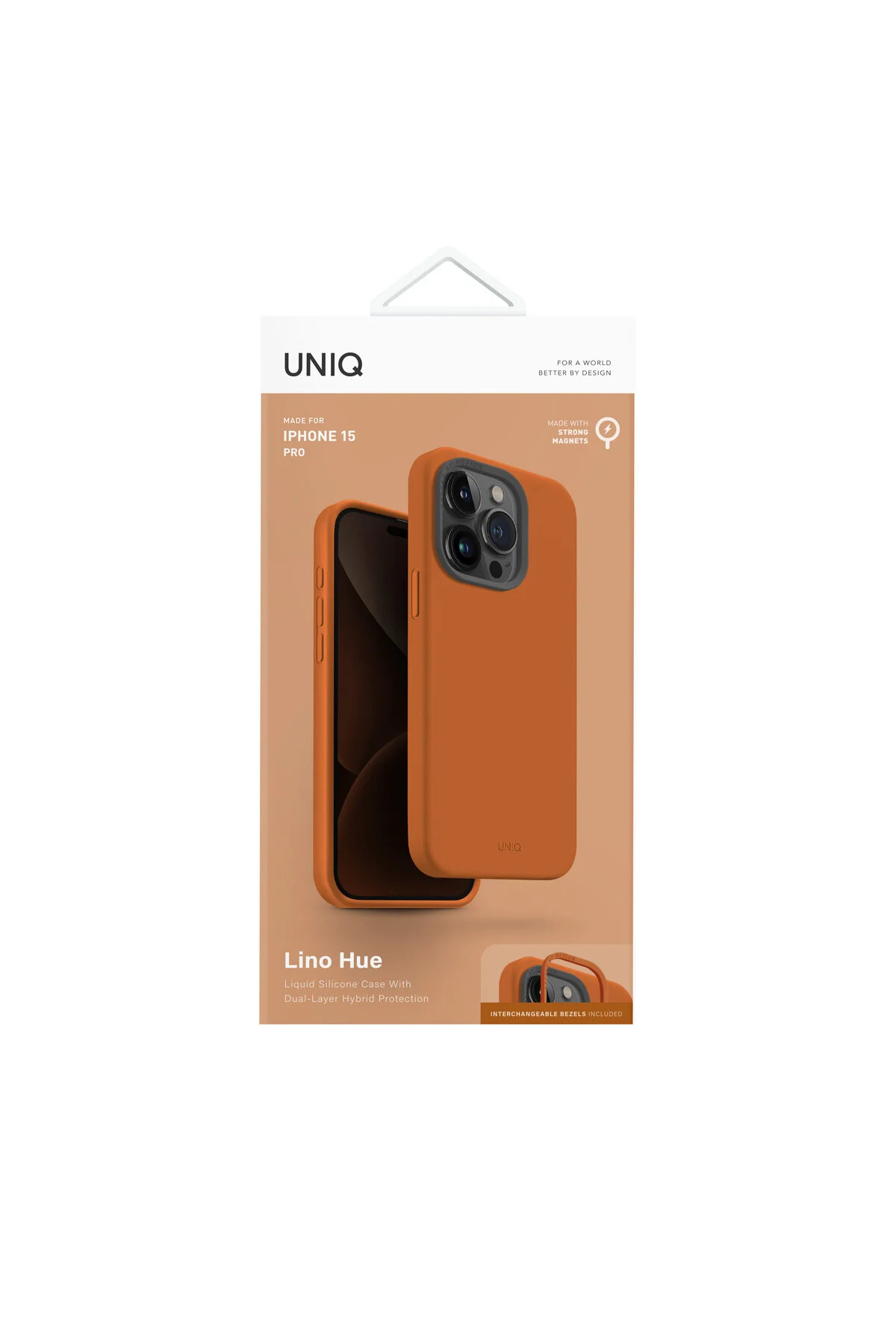 کاور و قاب ویژگی MAGSAFE سری LINO HUE سازگار با IPHONE 15 PRO MAGCLICK™ سیلیکون هیبریدی SILICORE™ UNIQ Better By Design