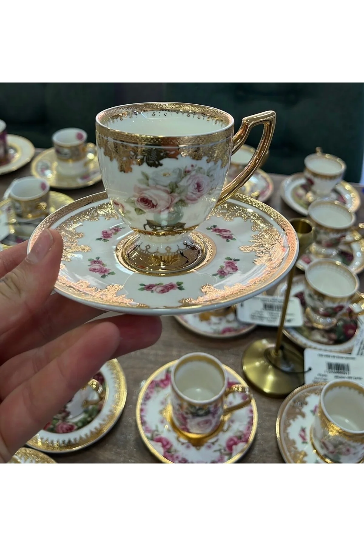 فنجان قهوه مجموعه چینی 6 PERSON ESTERHOMEDECOR hediye