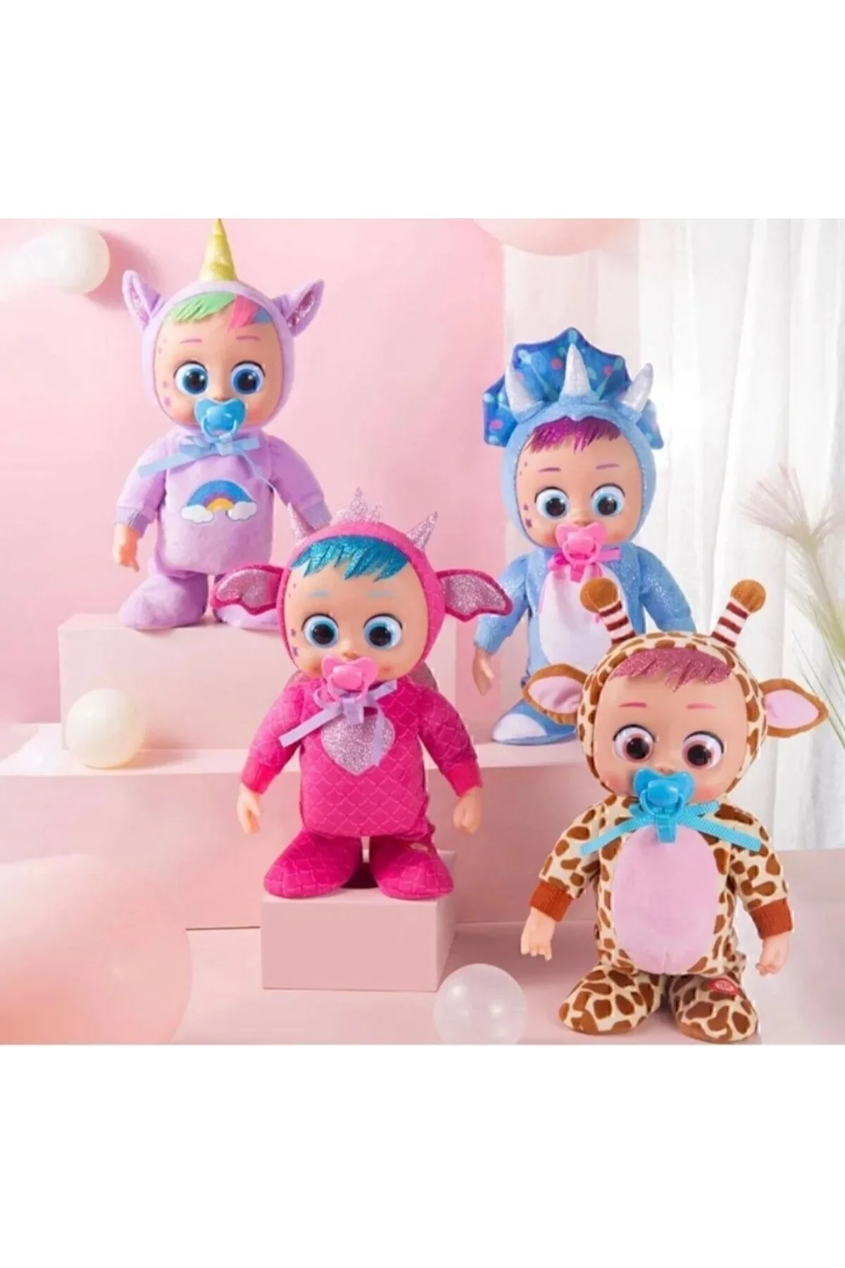 اسباب بازی های پشمی گریه کودک راه رفتن موزیکال باطری پستانک Happy Toys
