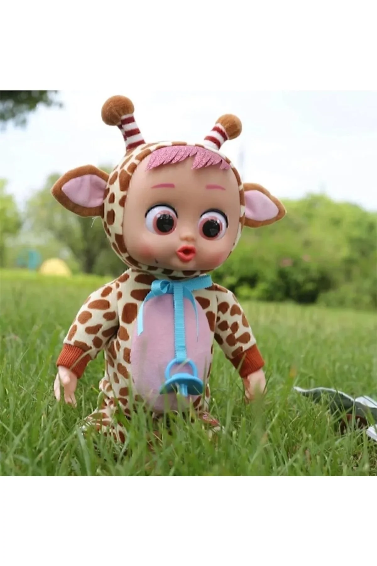اسباب بازی های پشمی گریه کودک راه رفتن موزیکال باطری پستانک Happy Toys