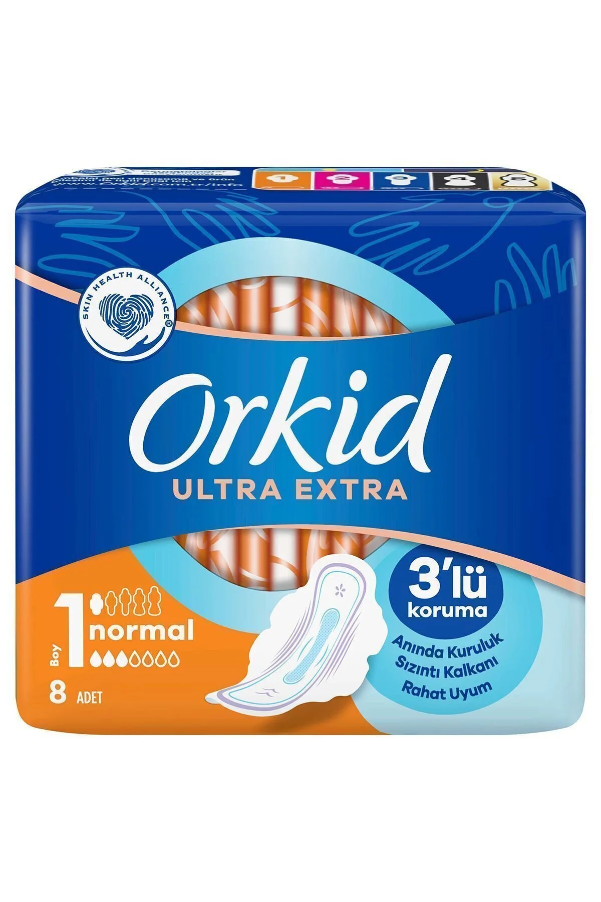 نوار بهداشتی اورکید مدل اولترا اکسترا تک عددی مناسب بانوان ورکید Orkid
