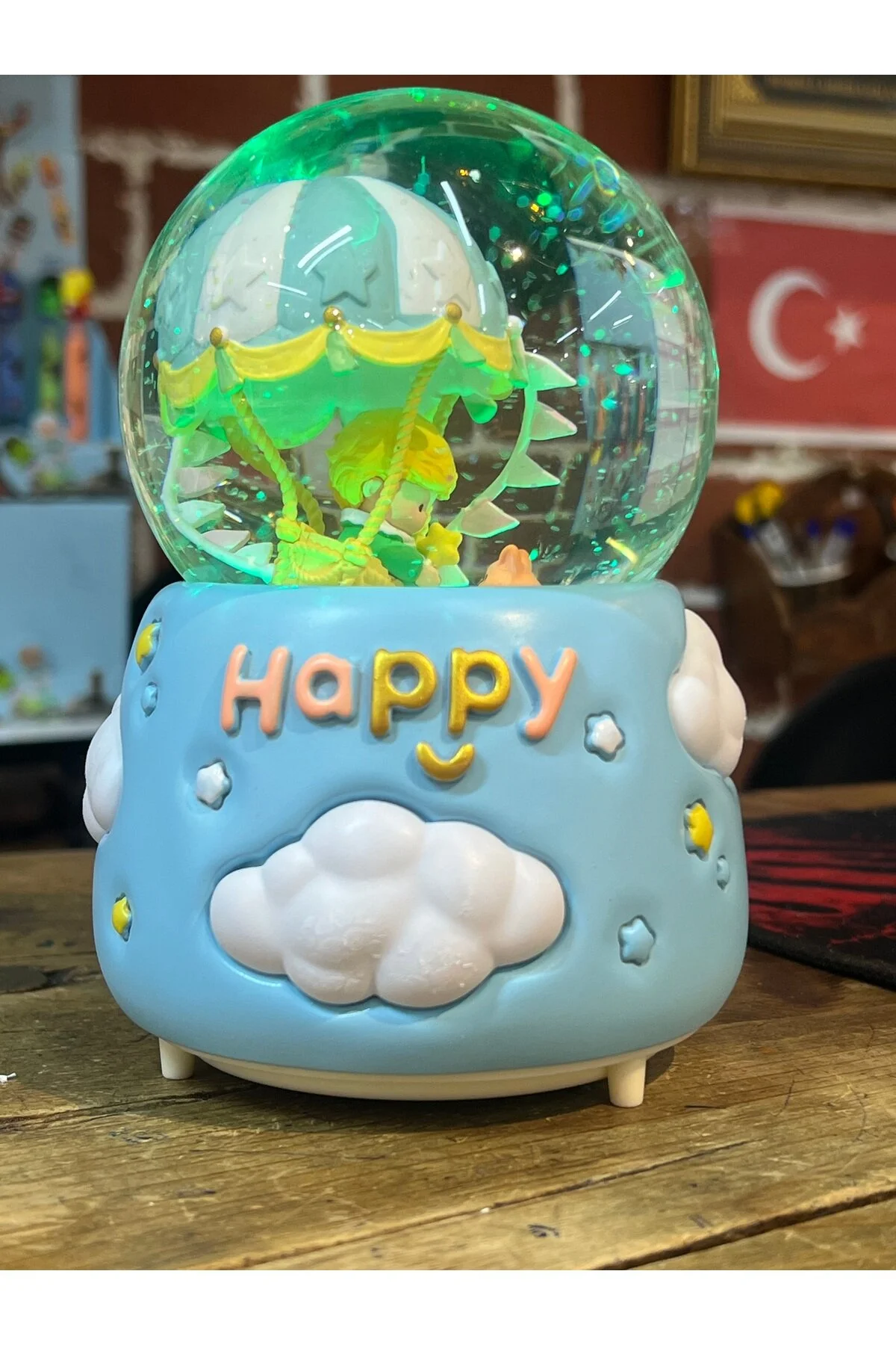 گوی برفی سایز مگا SNOW GLOBE شازده کوچولو برف پاشی تمام اتوماتیک با نور موسیقی از ترکیه nesever store