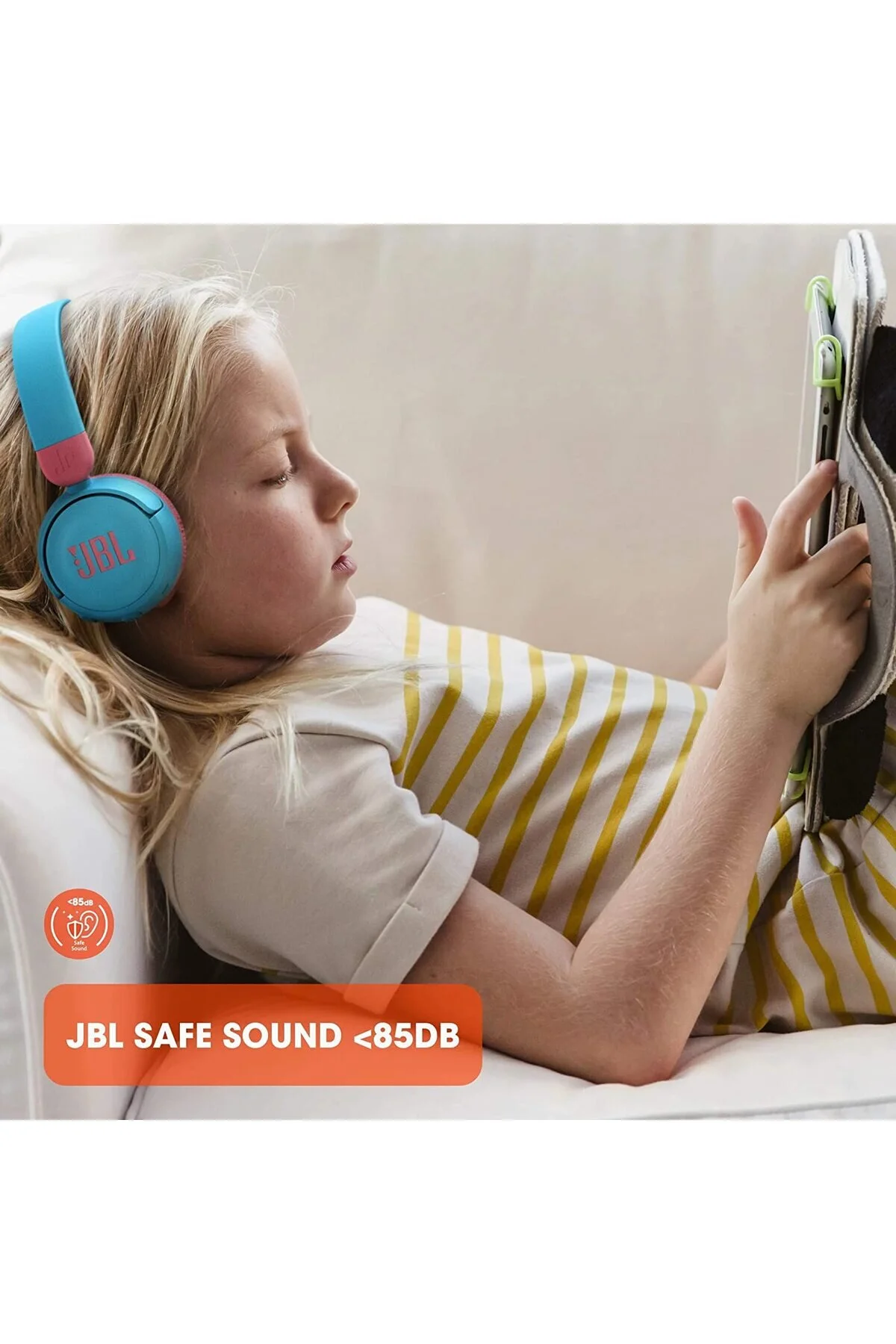هدفون سیمی روگوشی هدست کودکان آبی JR310 JBL