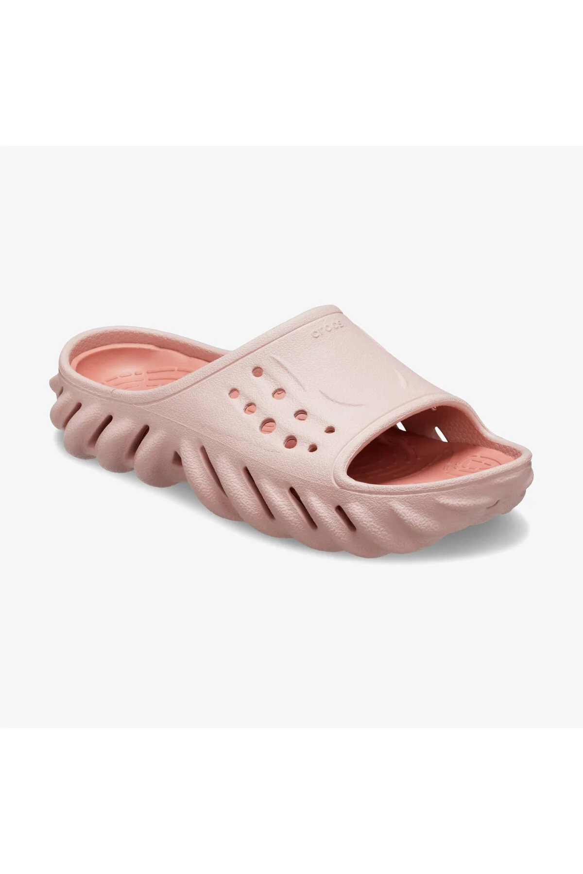 دمپایی زنانه صورتی اسلاید اکو کراکس Crocs