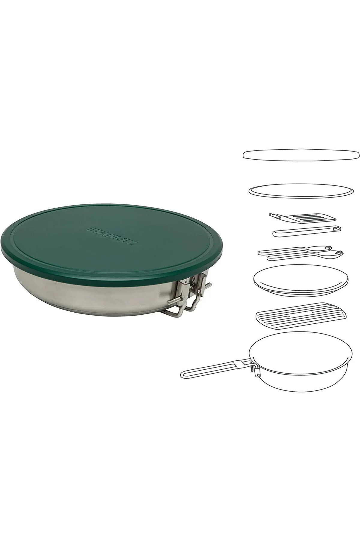 یخدان و کولر کمپ مجموعه همه کاره ماهی تابه .94L 32OZ 10 02658 013 استنلی Stanley