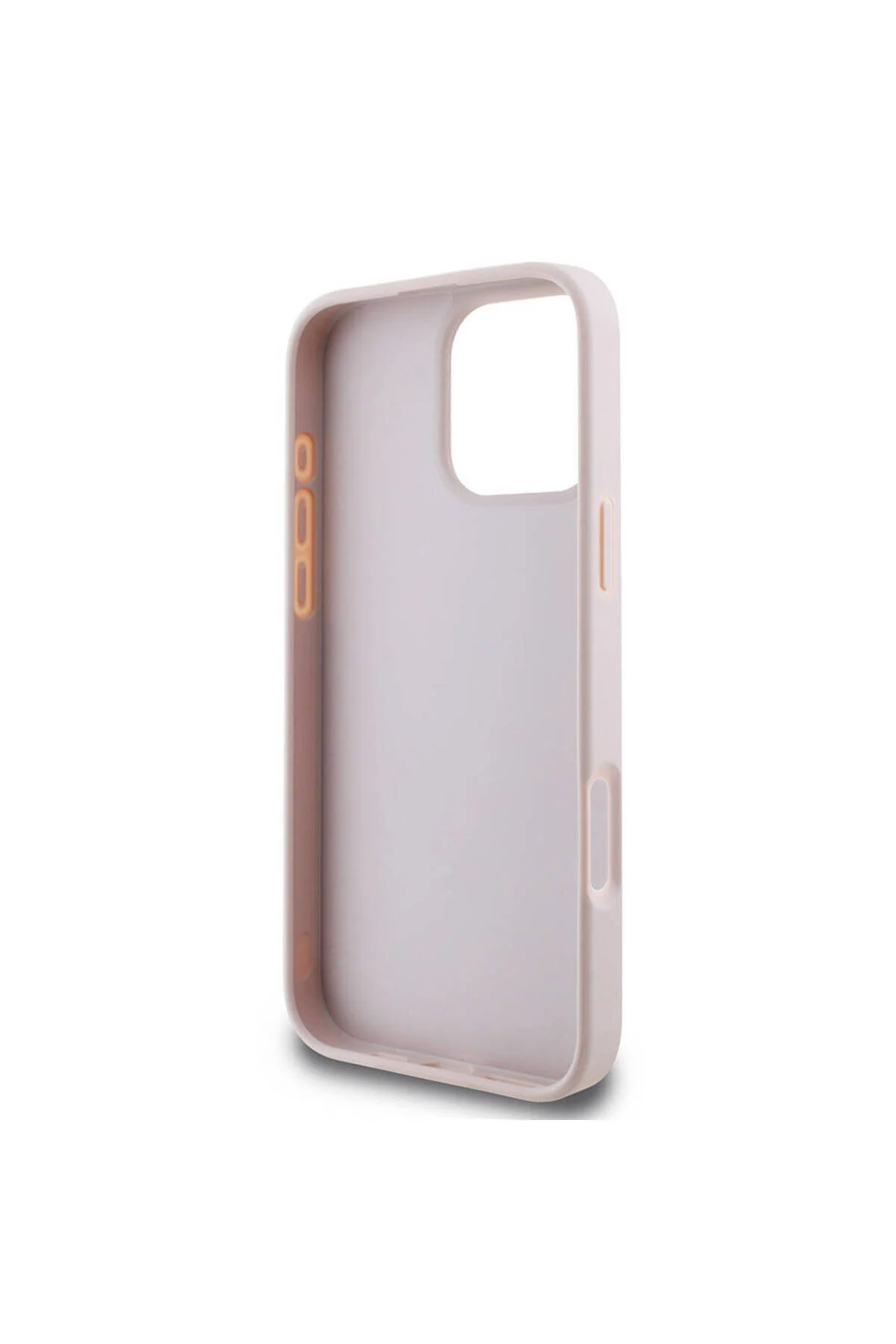 کاور و قاب IPHONE 16 PRO MAX COMPATIBLE CASE GUESS LICENSED PU LEATHER 4G PATTERN METAL LARGE AND TEXT LOGO PINK Guess