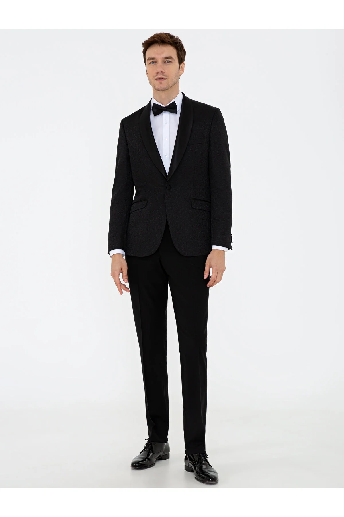 اسموکینگ مشکی SLIM FIT TUXEDO داماد 50232923 VR046 کاشارل Cacharel
