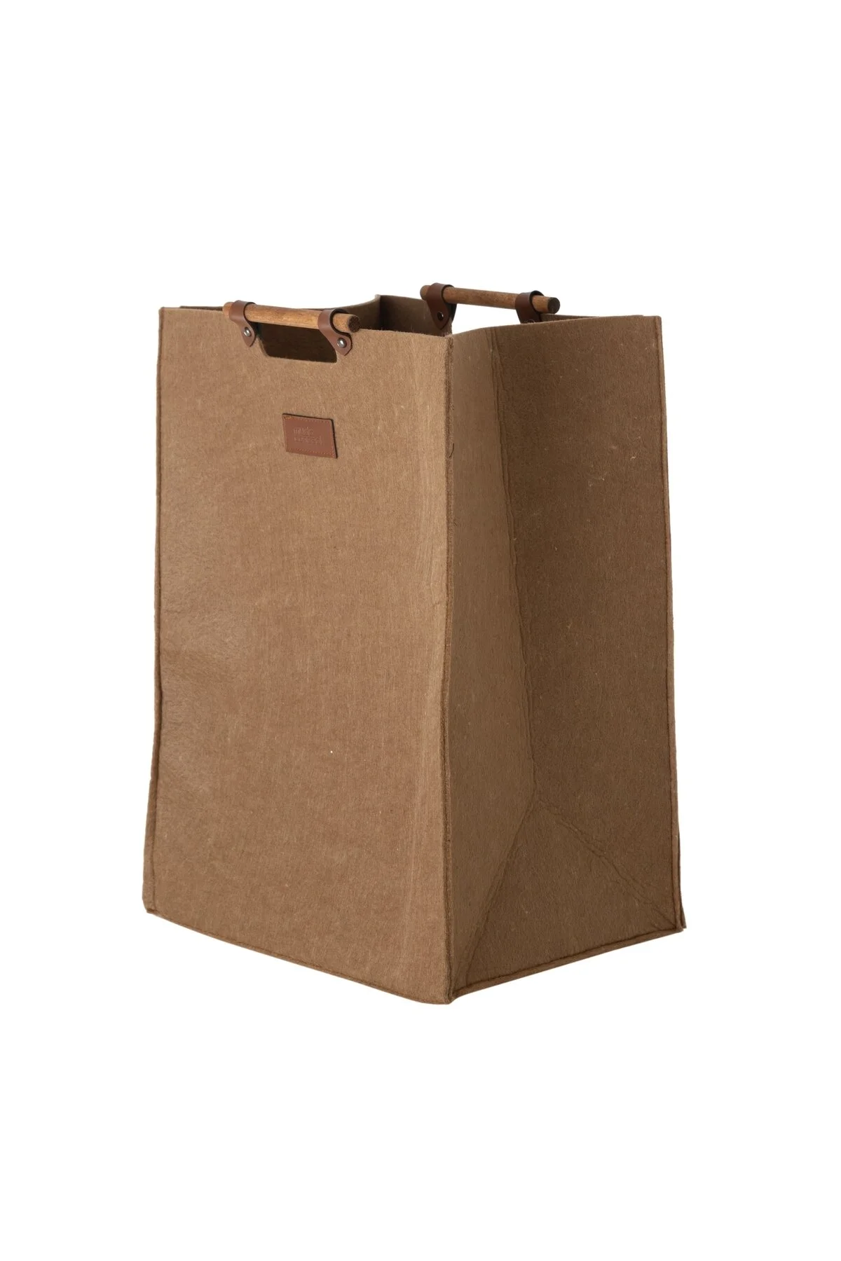 سبد رخت چند رنگ Dodie Felt Laundry Basket Dark بژ 295X375X525 Mudo Concept