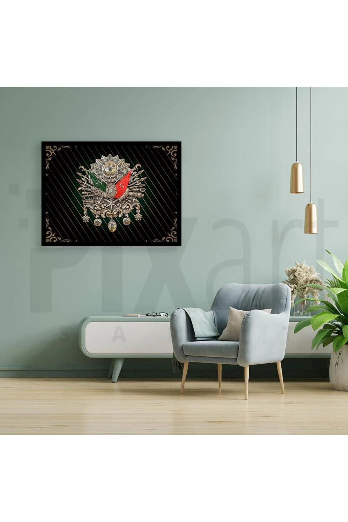 پازل سه بعدی طغرا عثمانی 45X60 PIXART ART DIAMOND PAINTING pixartsanat
