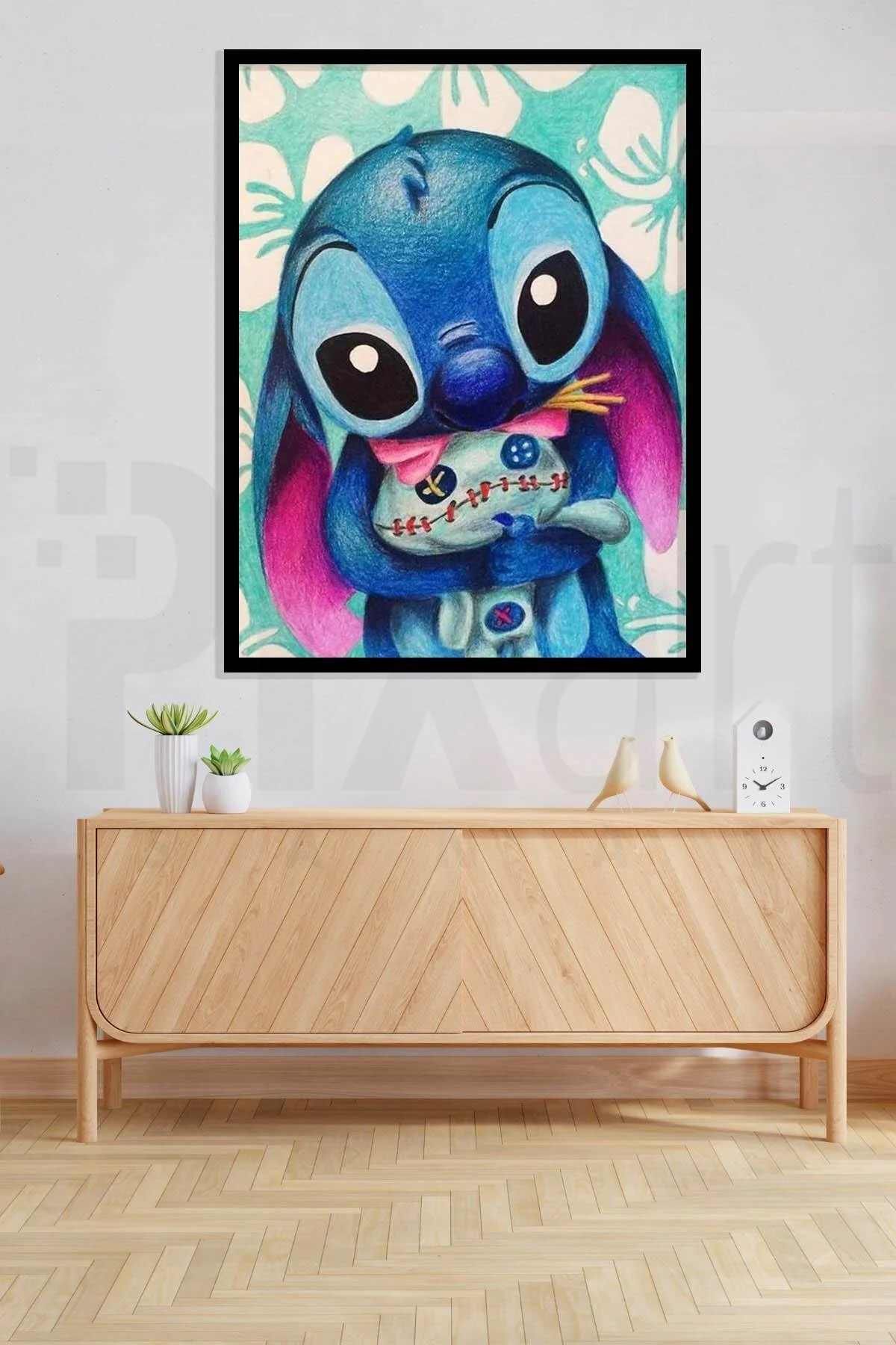 پازل سه بعدی STITCH AND HIS TOY 40X50 PIXART ART DIAMOND PAINTING Genel Markalar